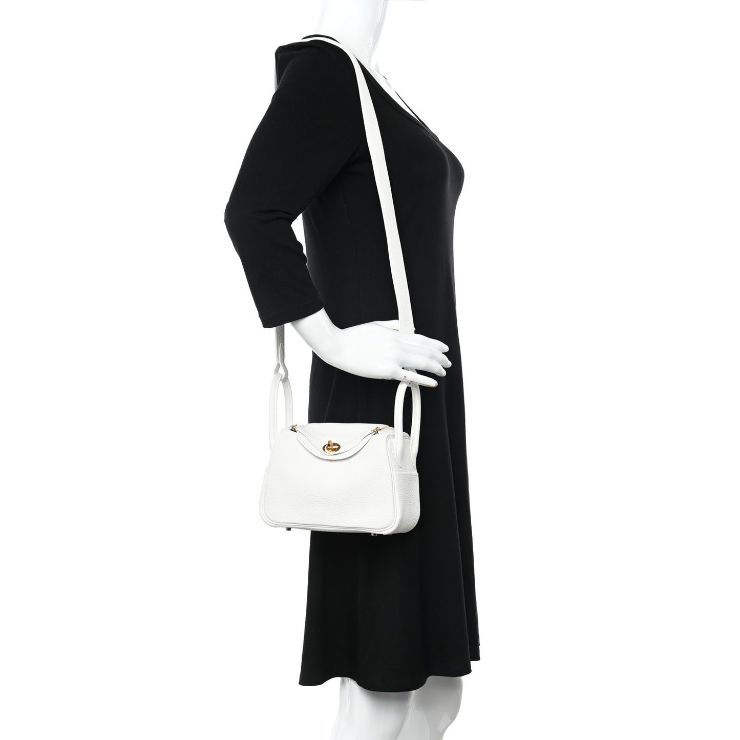 Taurillon Clemence Mini Lindy 20 New White