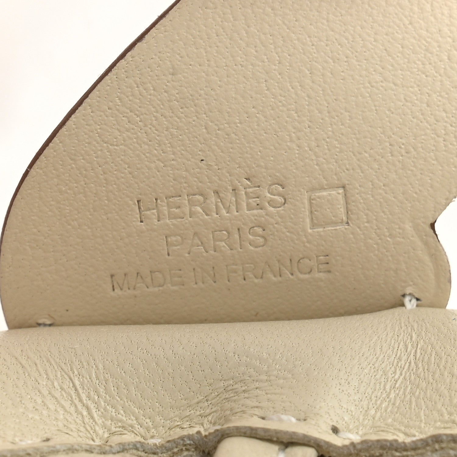 Hermes Milo Lambskin Matte Alligator Touch Grigri Rodeo Pegase Horse Bag Charm PM Craie Nata Beton 3 of 6