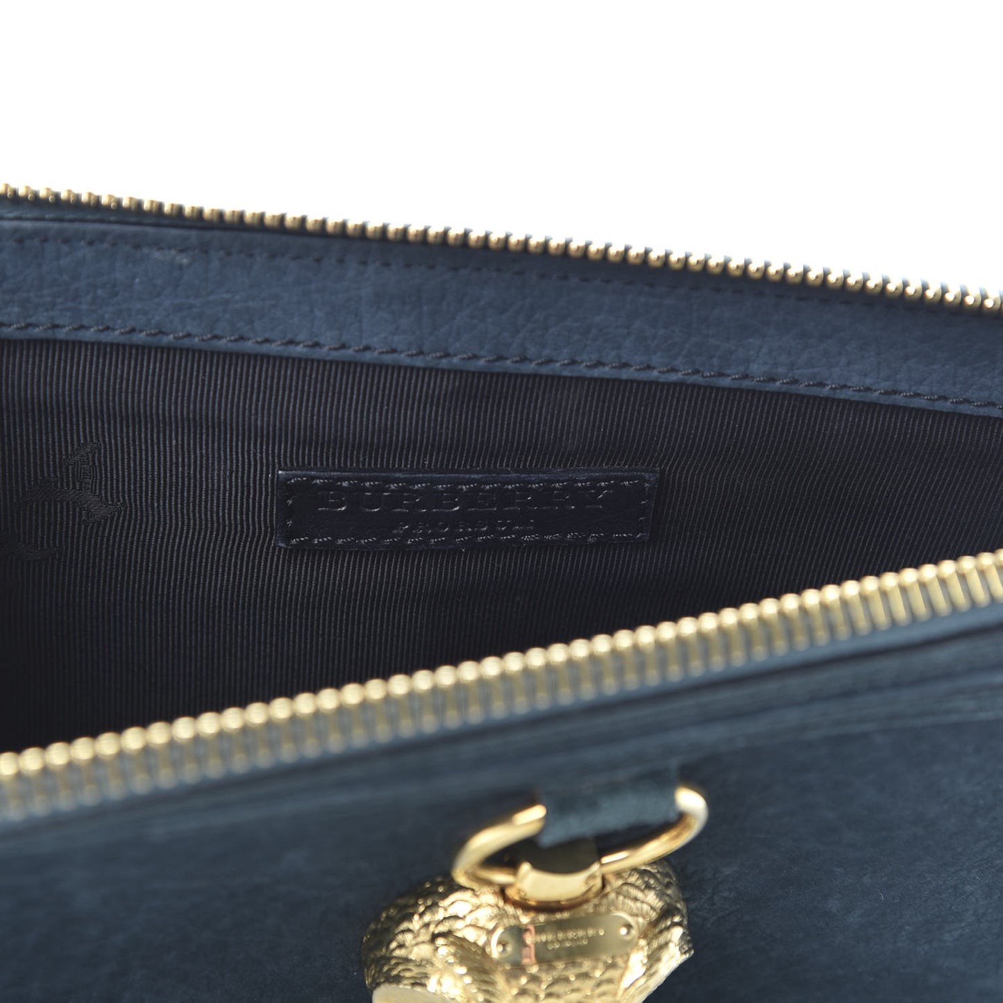 Prorsum Grainy Nubuck Alma Owl Clutch Indigo Green