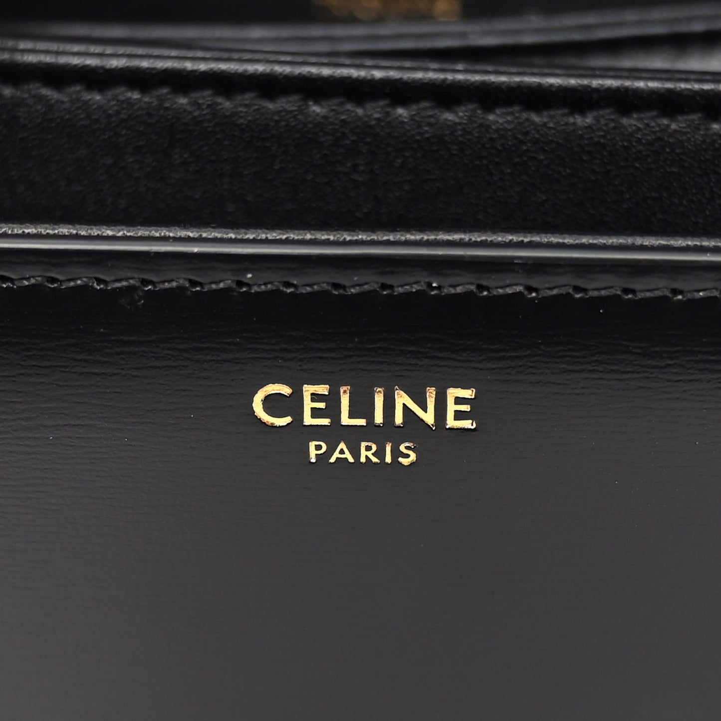 Shiny Calfskin Medium Triomphe Black