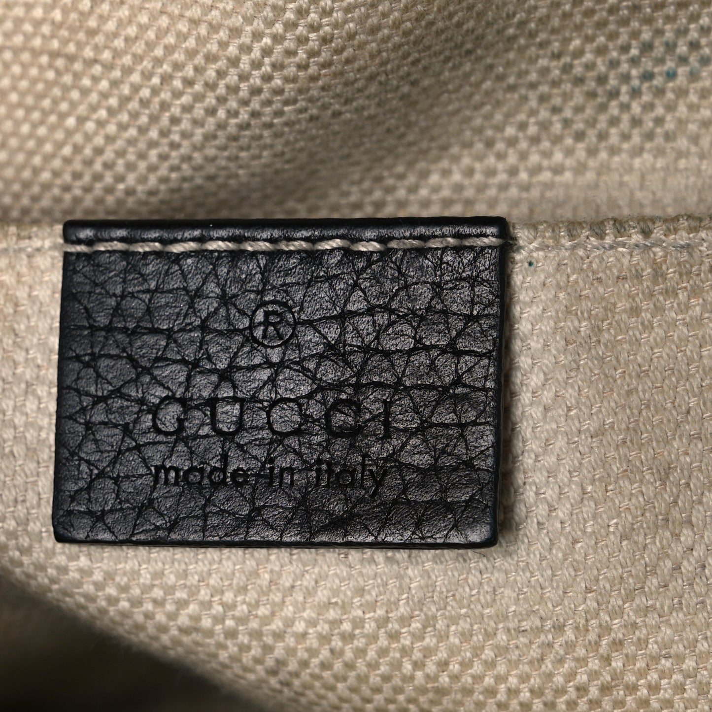 Pebbled Calfskin Small Soho Disco Bag Black