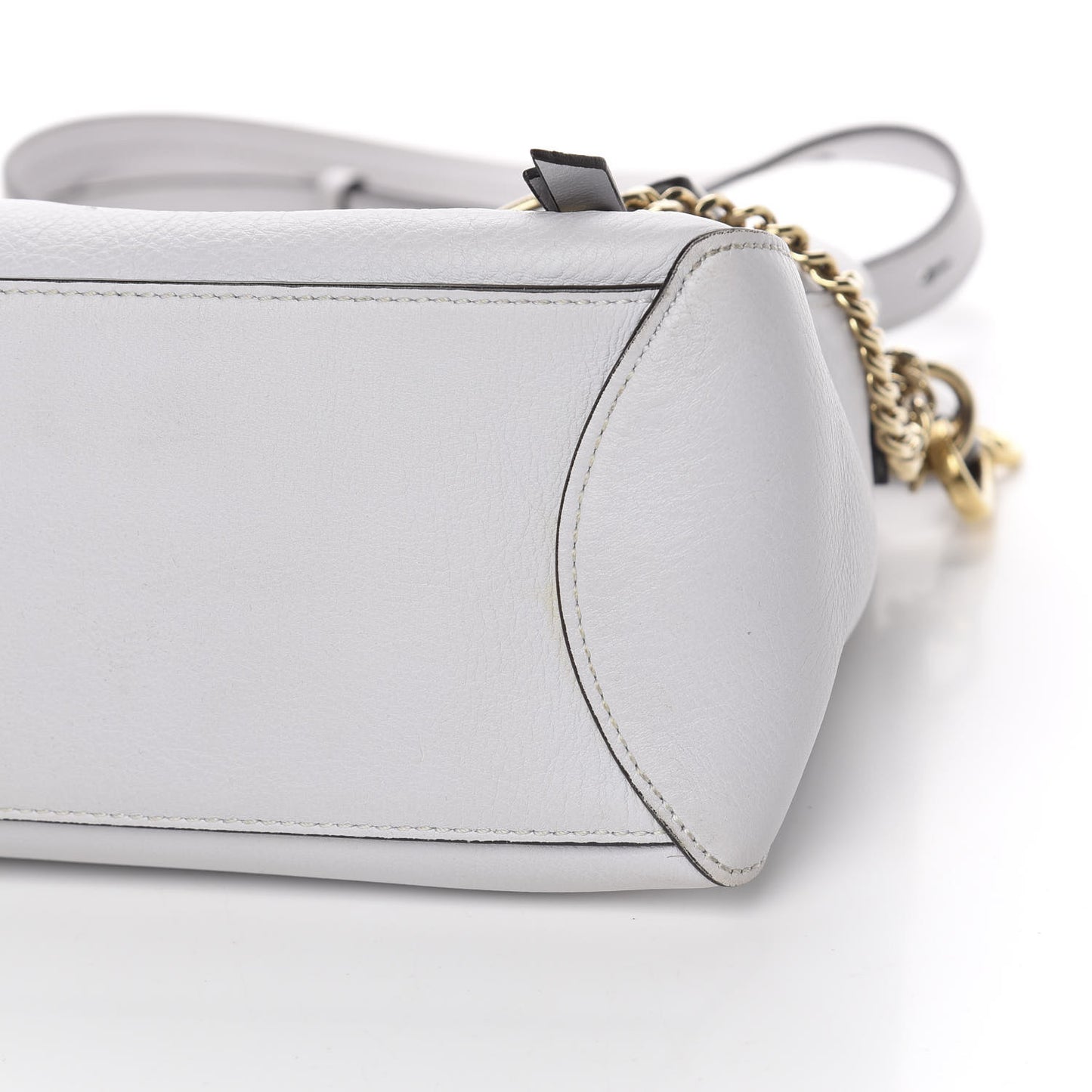 Calfskin Small Faye Day Shoulder Bag Light Cloud