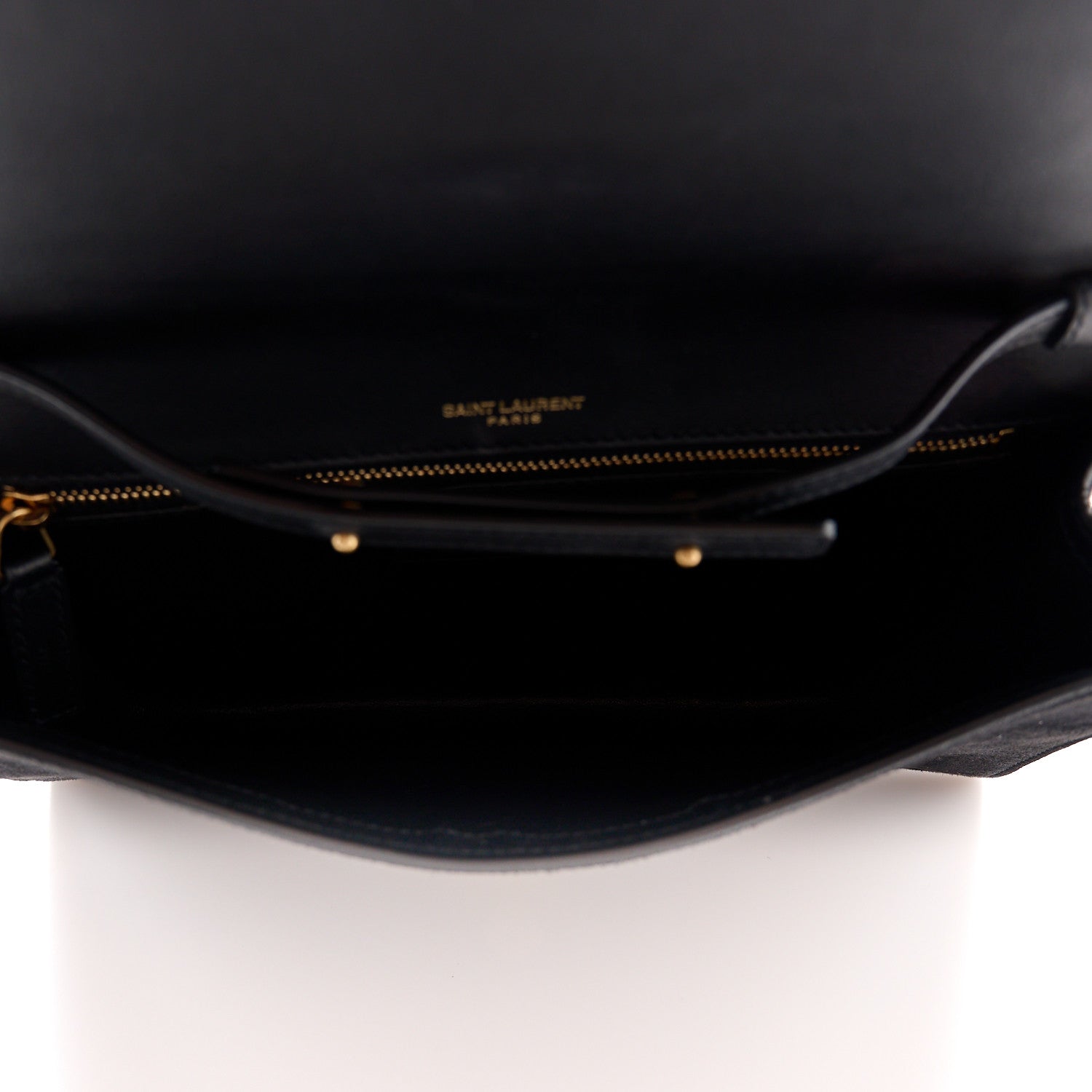 Saint Laurent Suede Calfskin Monogram Le Sept Chain Bag Black 5 of 11