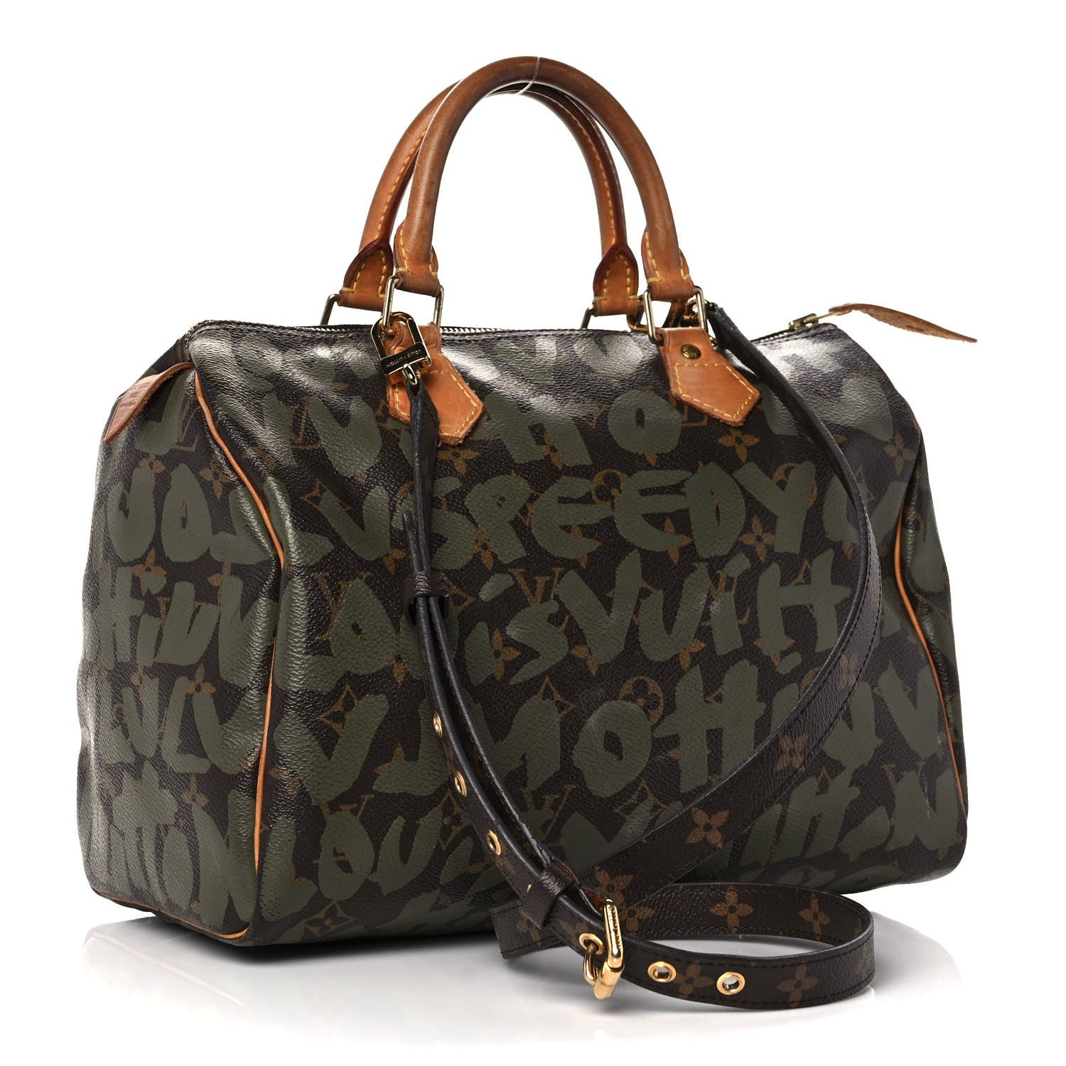 Louis Vuitton Monogram Graffiti Speedy 30 Kaki 3 of 23