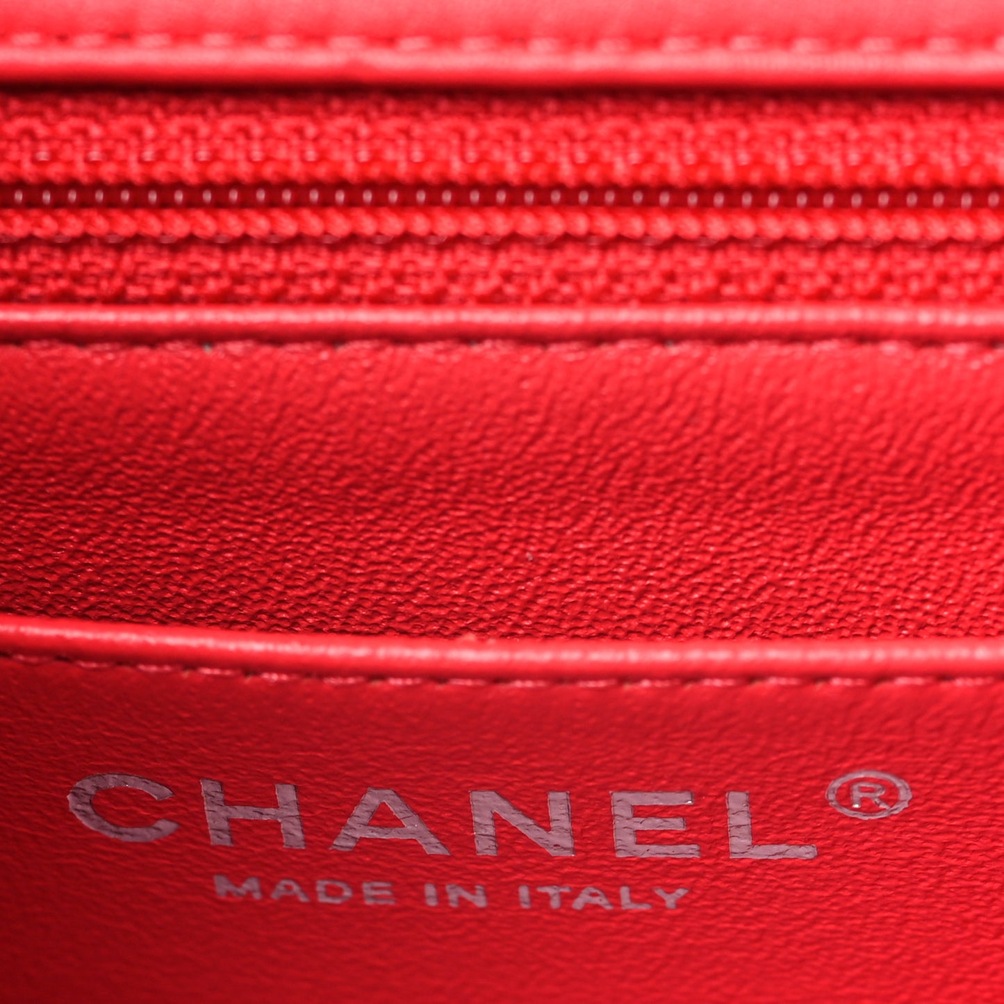 Patent Quilted Mini Square Flap Fuchsia