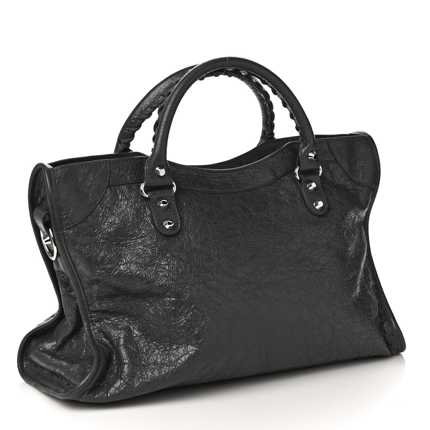 Agneau Classic Silver Hardware City Gris Fossile