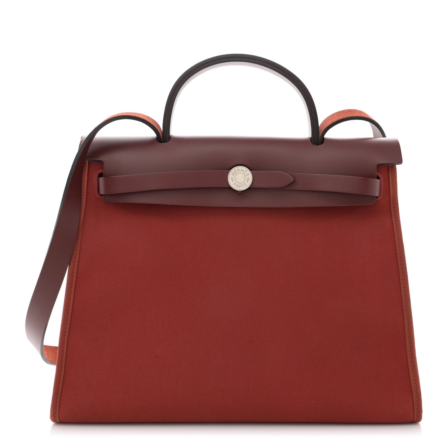 Vache Hunter Toile Herbag Zip 31 PM Rouge H Brique