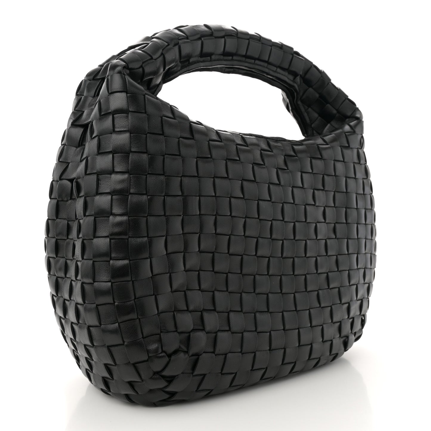 Nappa Intrecciato Hobo Black