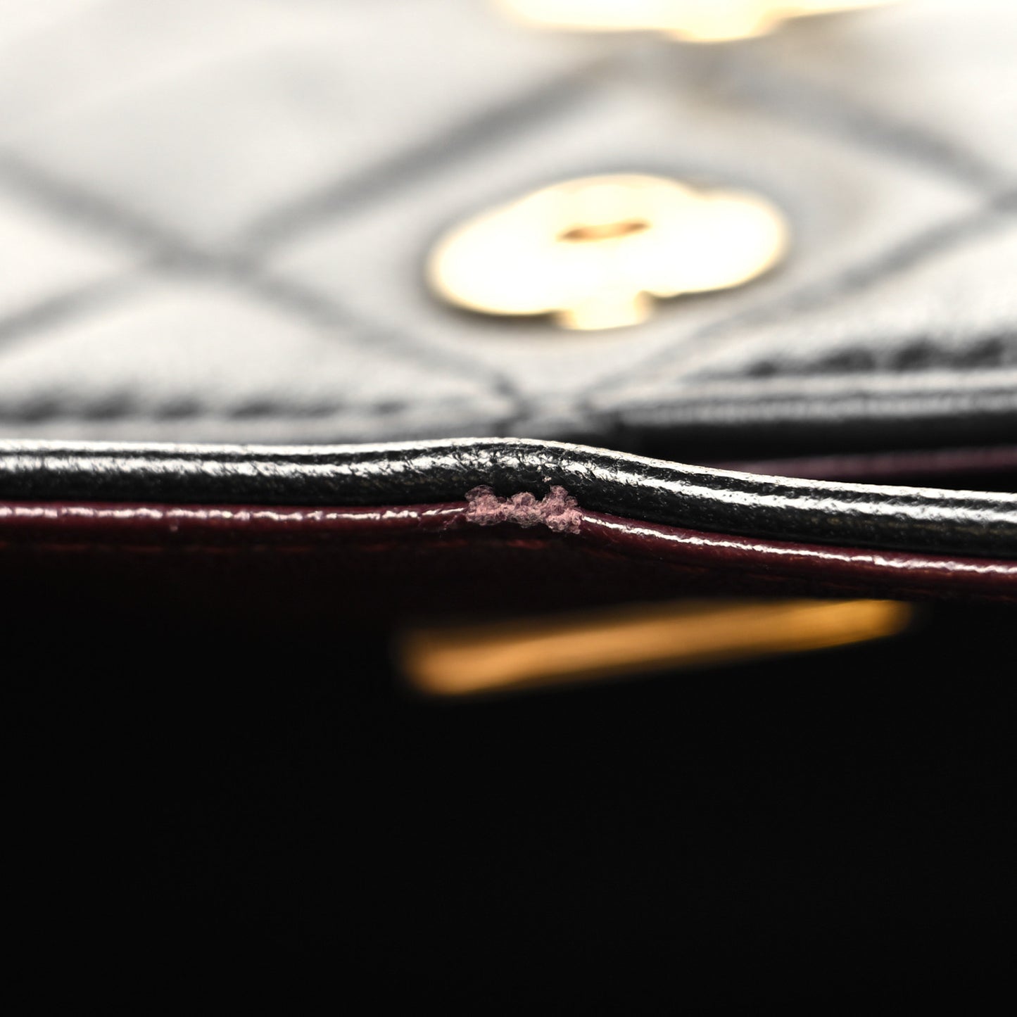 Lambskin Quilted Small Double Flap Black