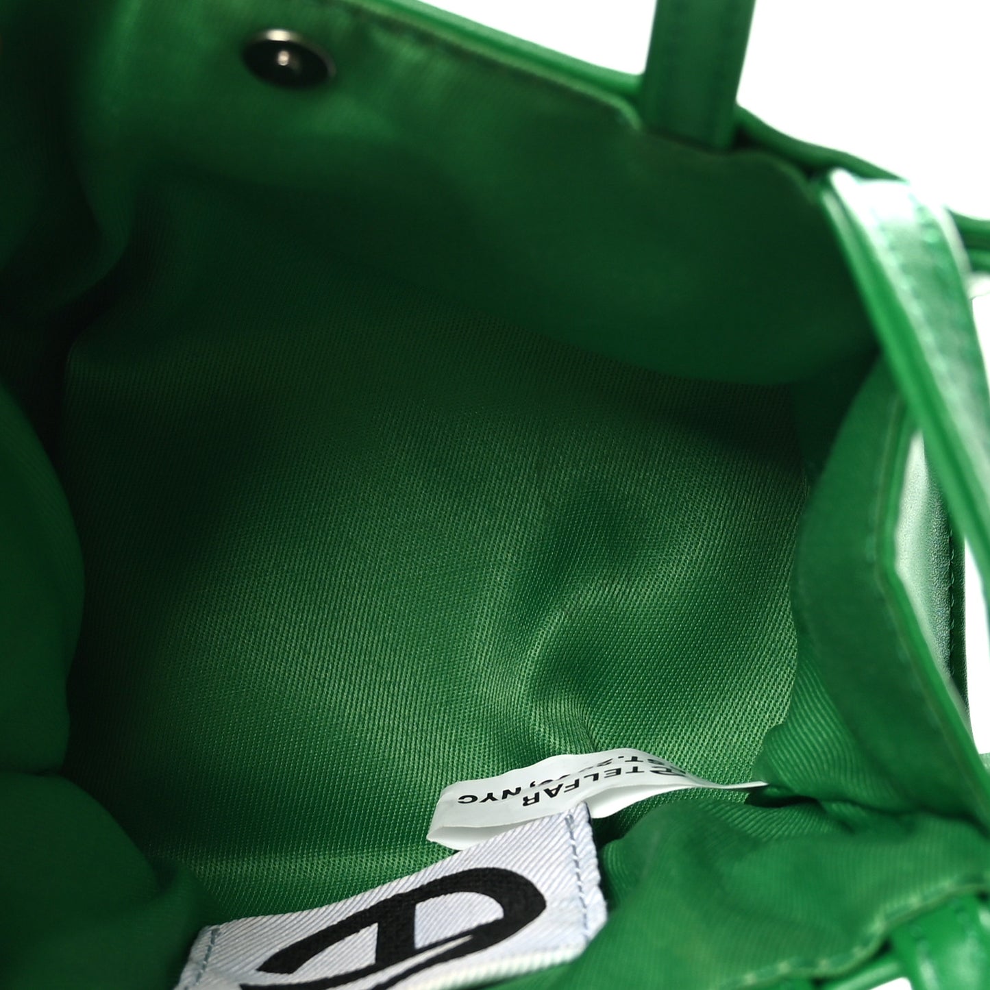 Vegan Leather Small Shopping Bag Greenscreen