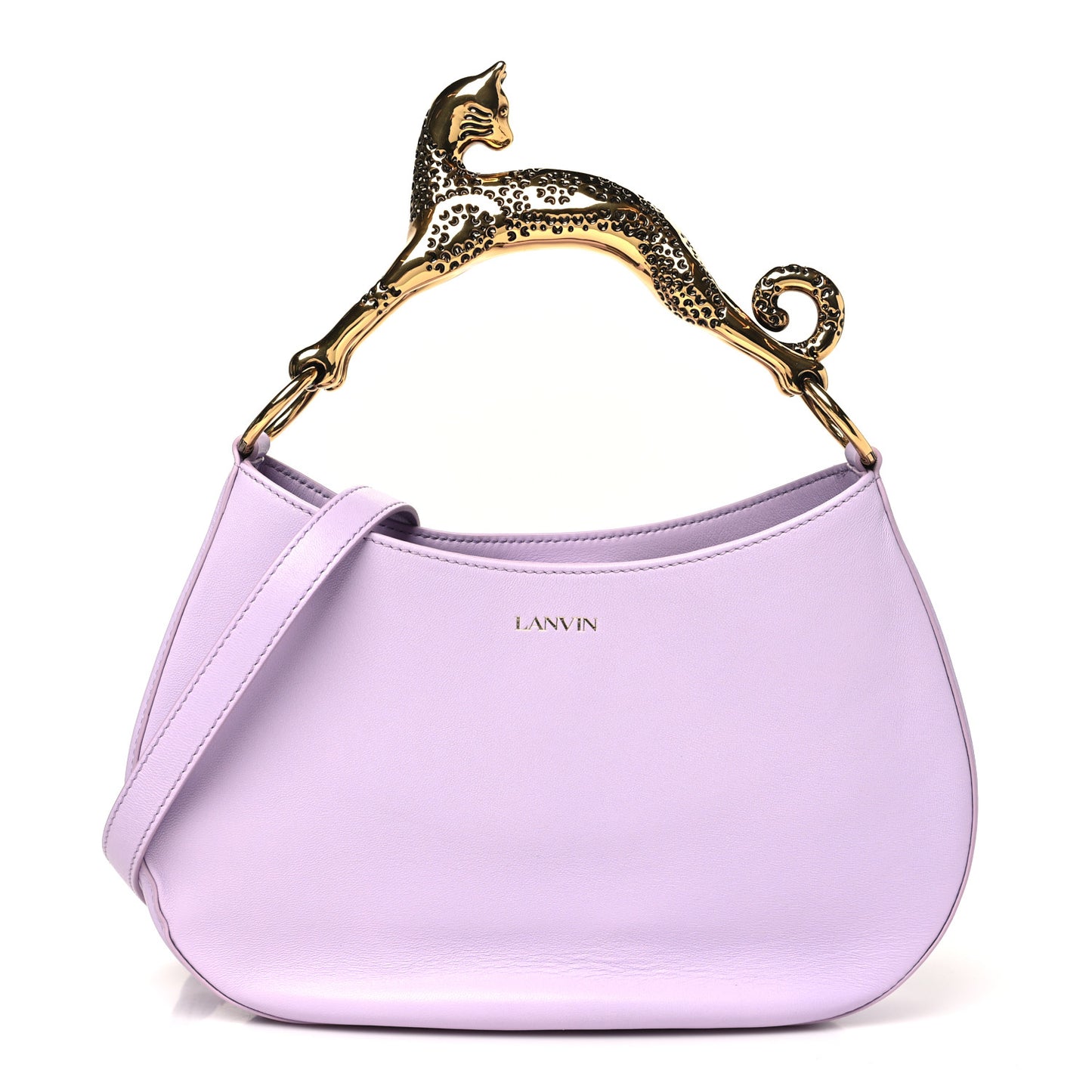 Lambskin Cat Hobo Lilac
