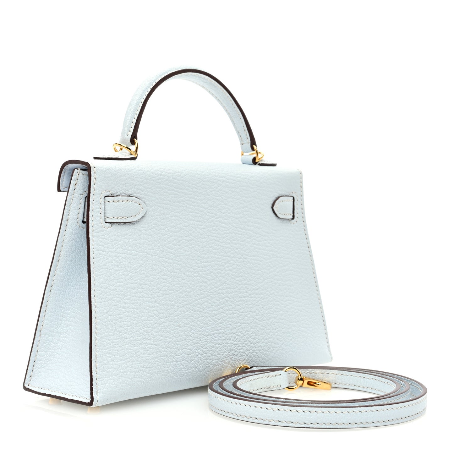 Chevre Mysore Mini Kelly Sellier 20 Bleu Brume