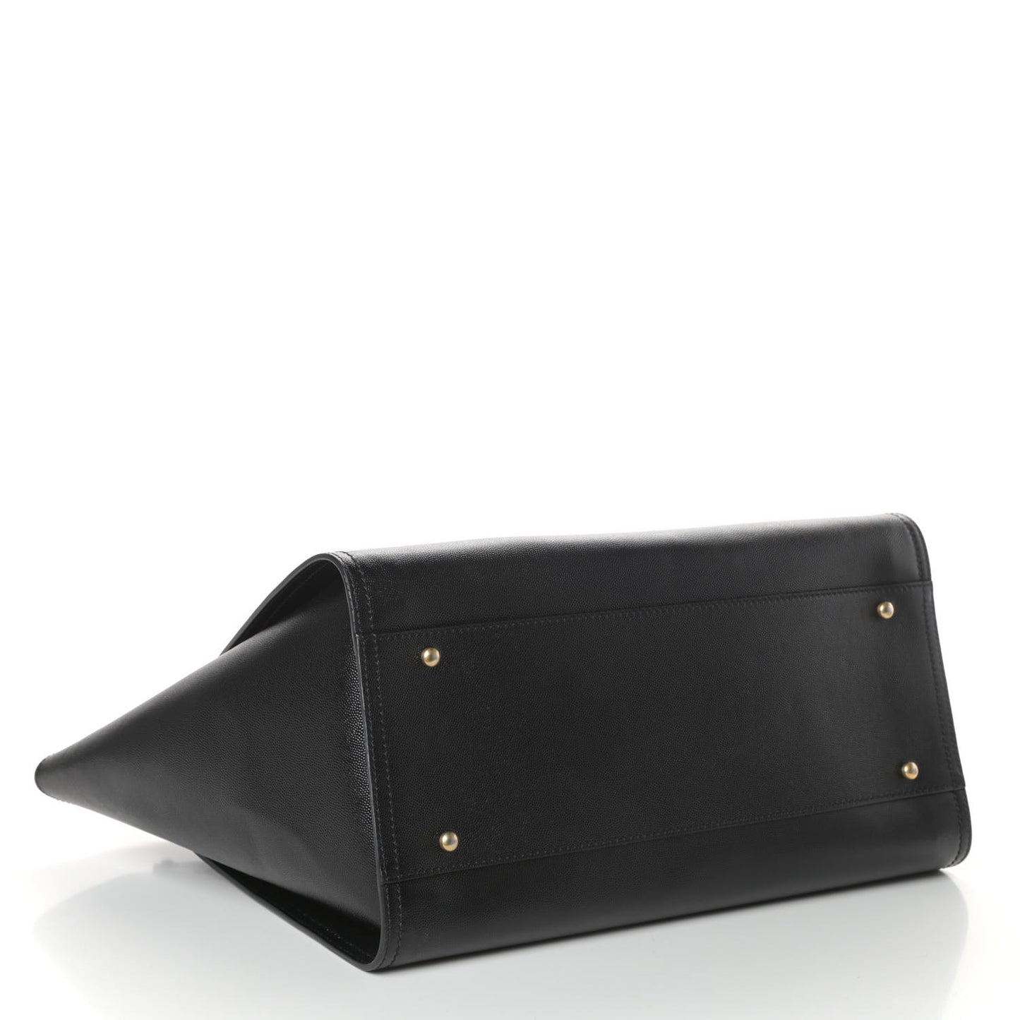Caviar Medium Studded Deauville Tote Black