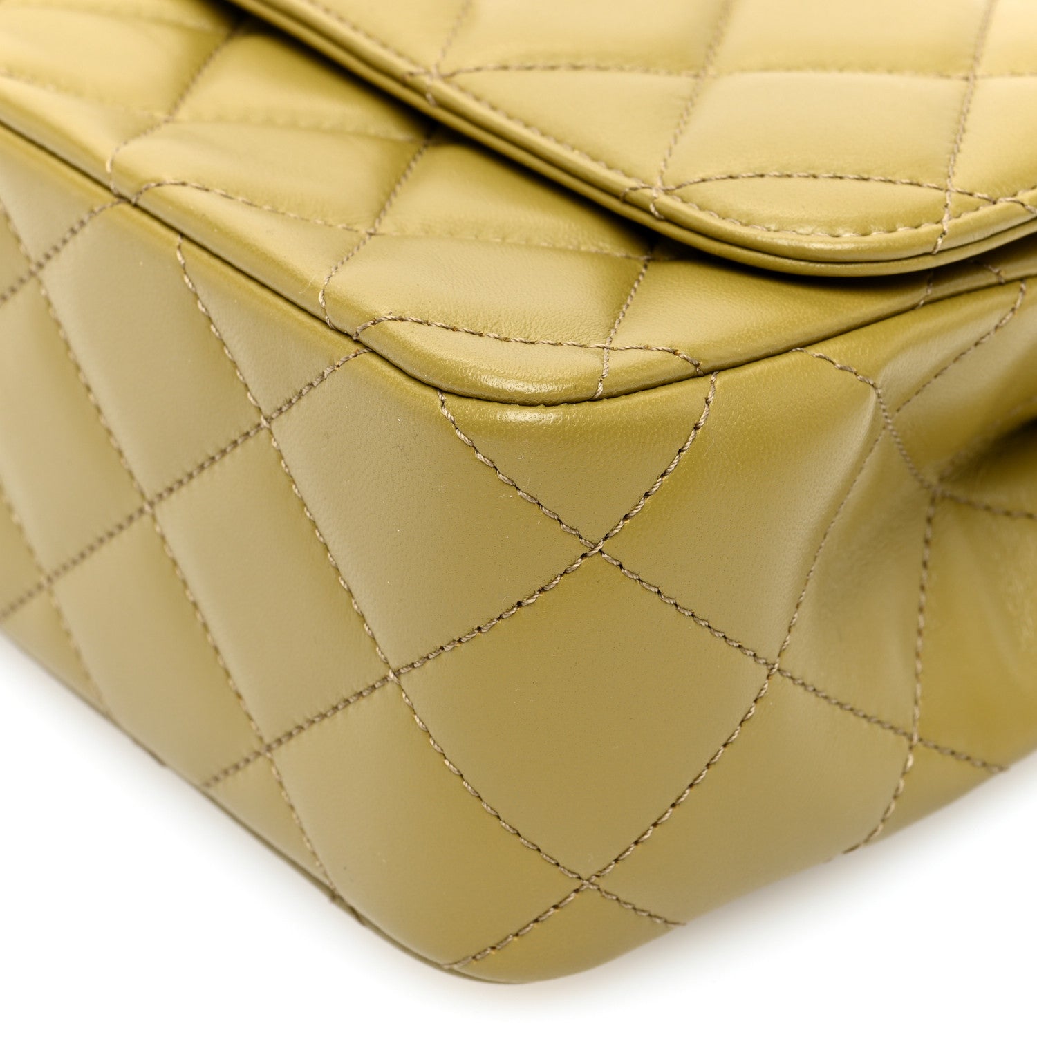 Chanel Lambskin Quilted Metal Top Handle Flap Green 10 of 10