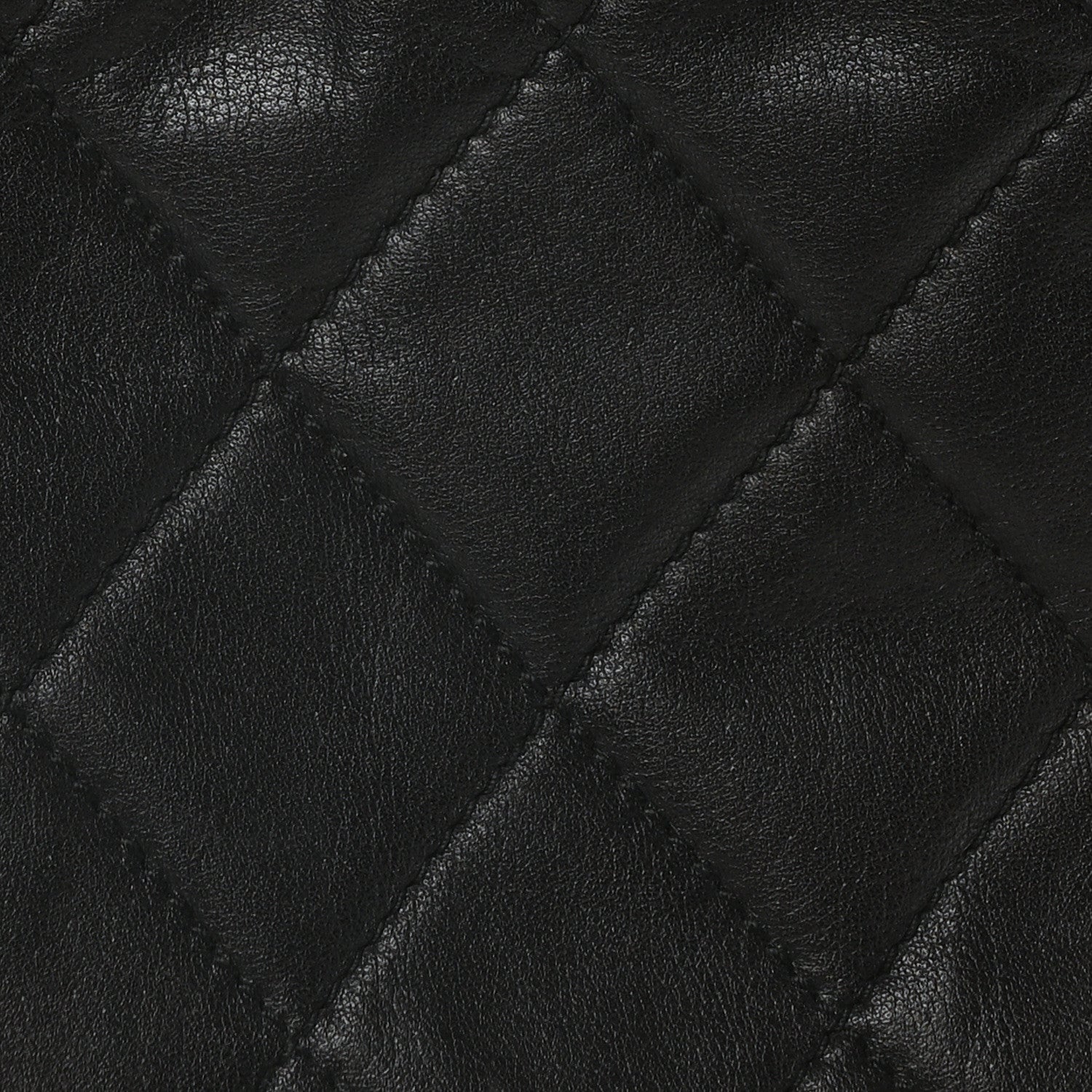 Chanel Calfskin Quilted CC Shopping Tote Black 9 of 12