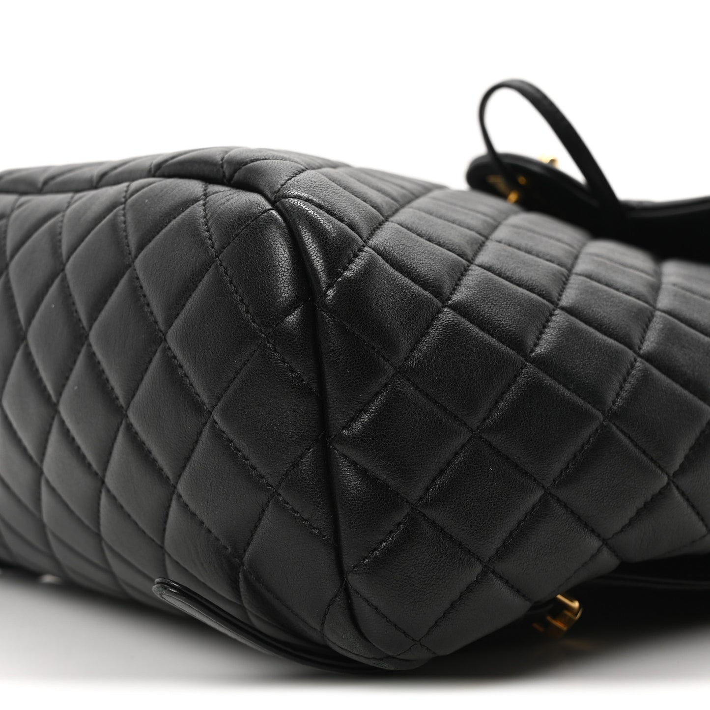 Lambskin Quilted Large Urban Spirit Backpack Black