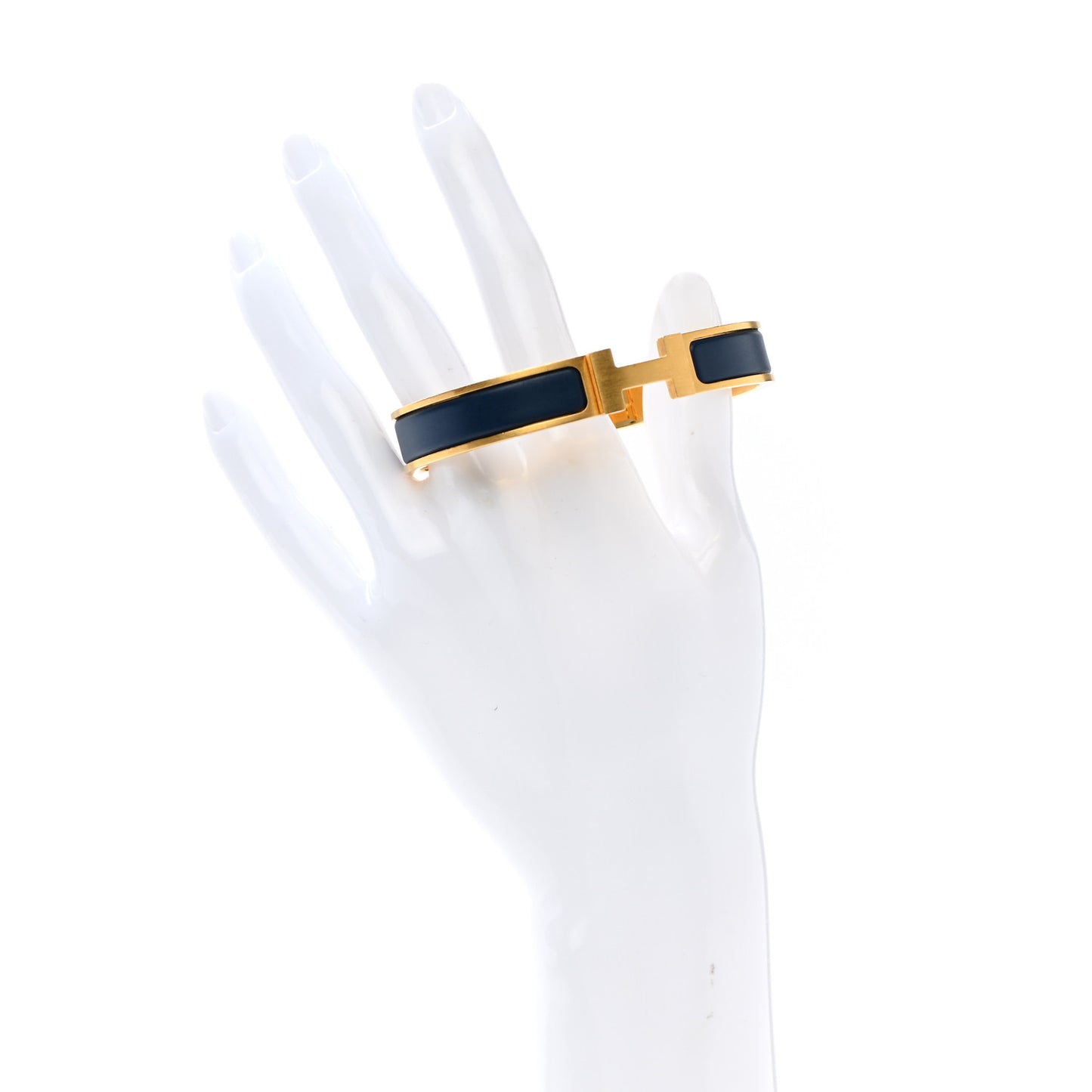 Matte Enamel Narrow Clic Clac HH Bracelet T6 Bleu Biarritz