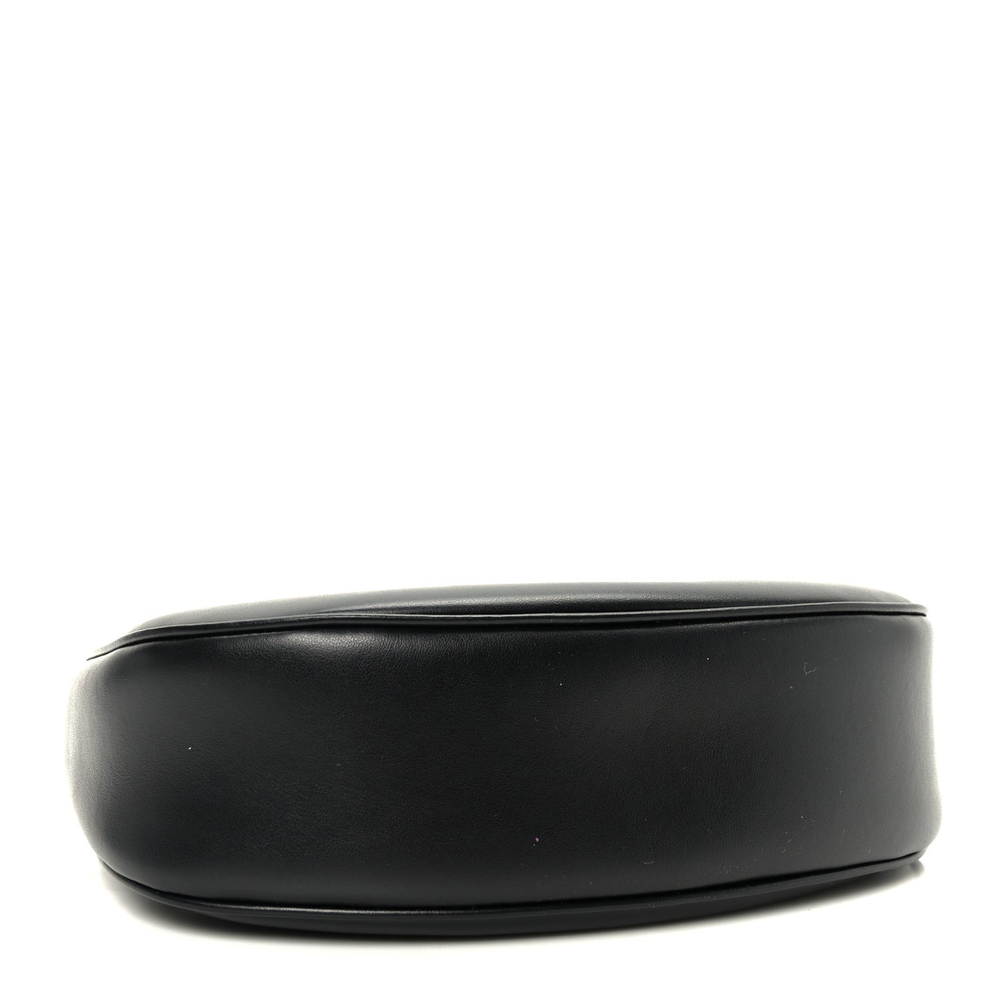 Smooth Calfskin Medium Strap Ava Triomphe Shoulder Bag Black