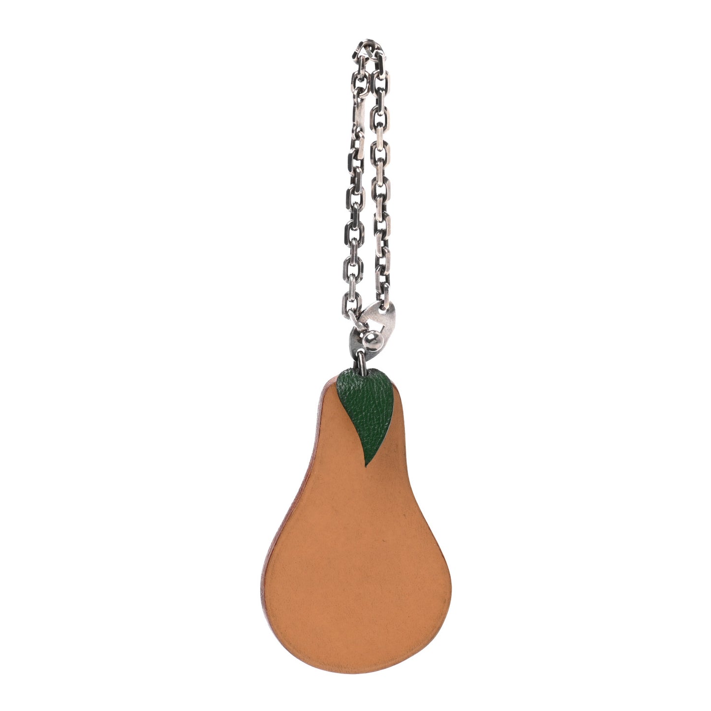 Swift Chevre Pear Key Chain Bag Charm