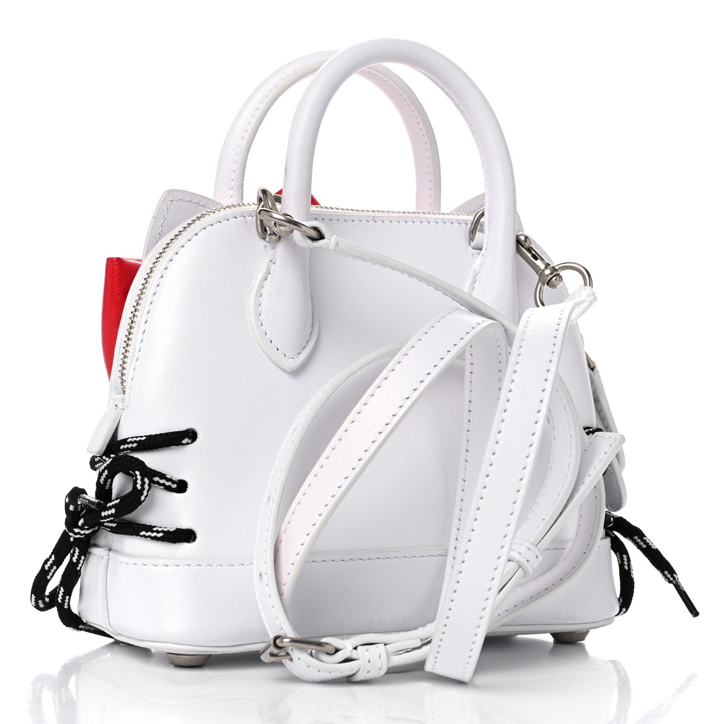 Calfskin Hello Kitty XXS Ville Top Handle Bag White