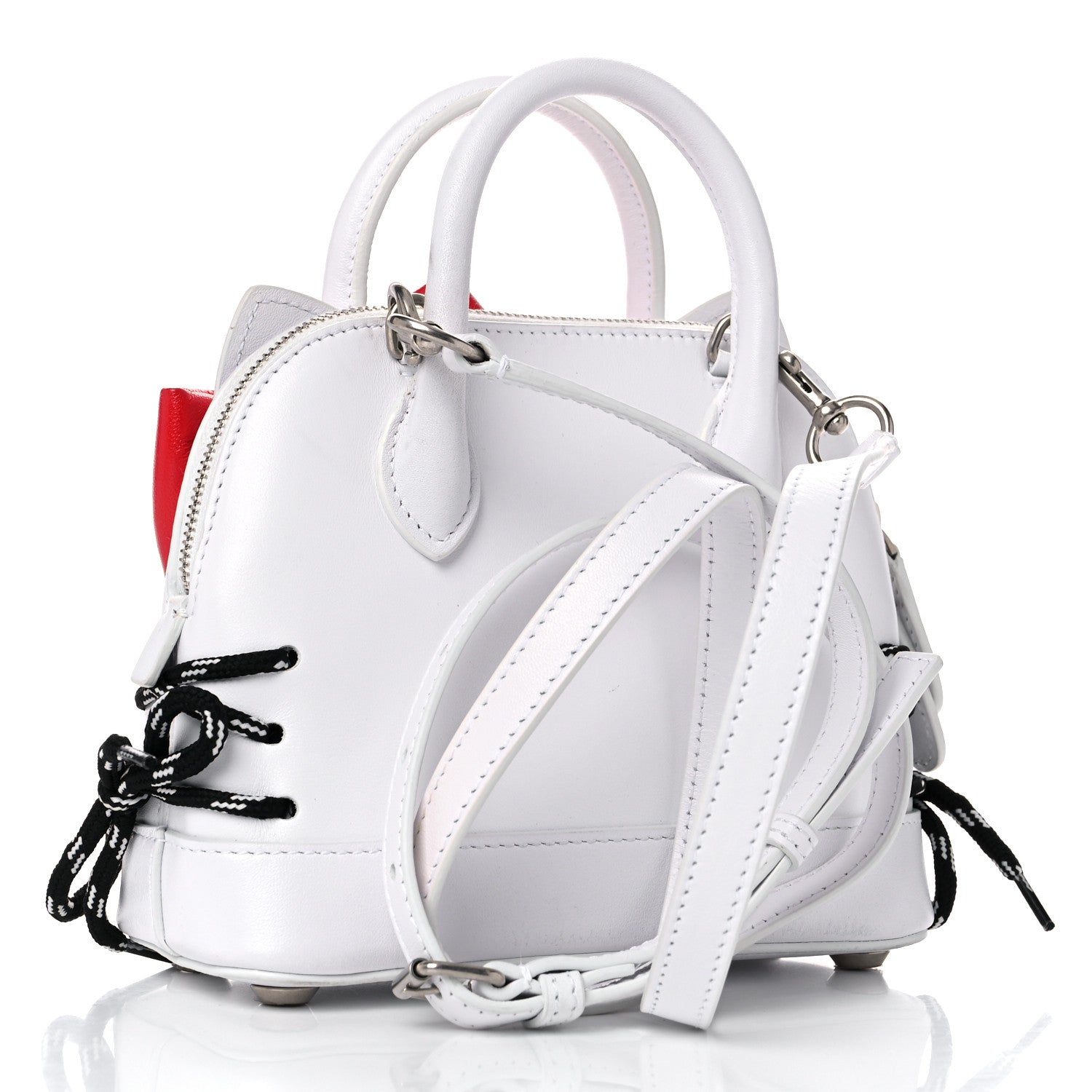 Balenciaga Calfskin Hello Kitty XXS Ville Top Handle Bag White 3 of 17
