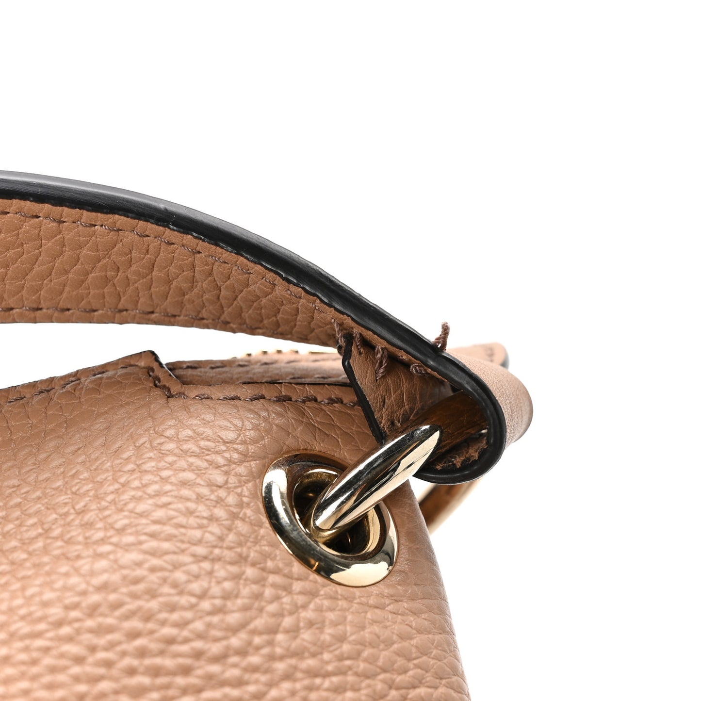 Pebbled Calfskin Large Soho Hobo Camelia