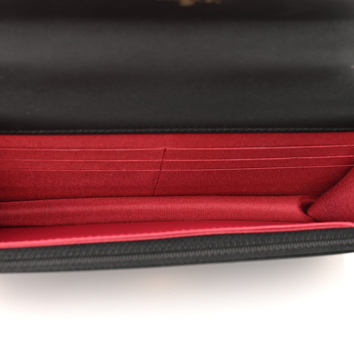 Goatskin Quilted Chanel 19 Wallet On Chain WOC Black