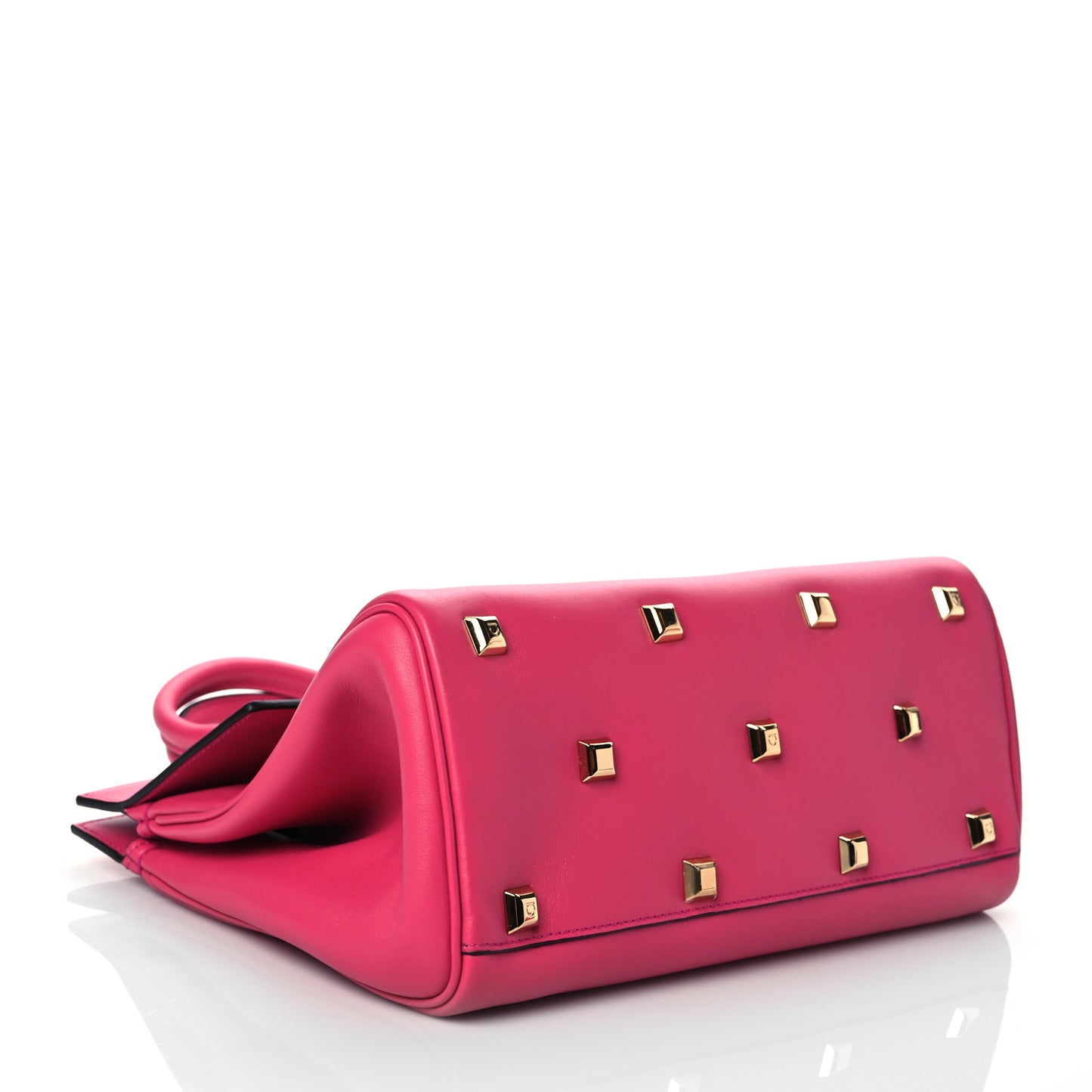 Calfskin Medium Studio Bag Hot Pink