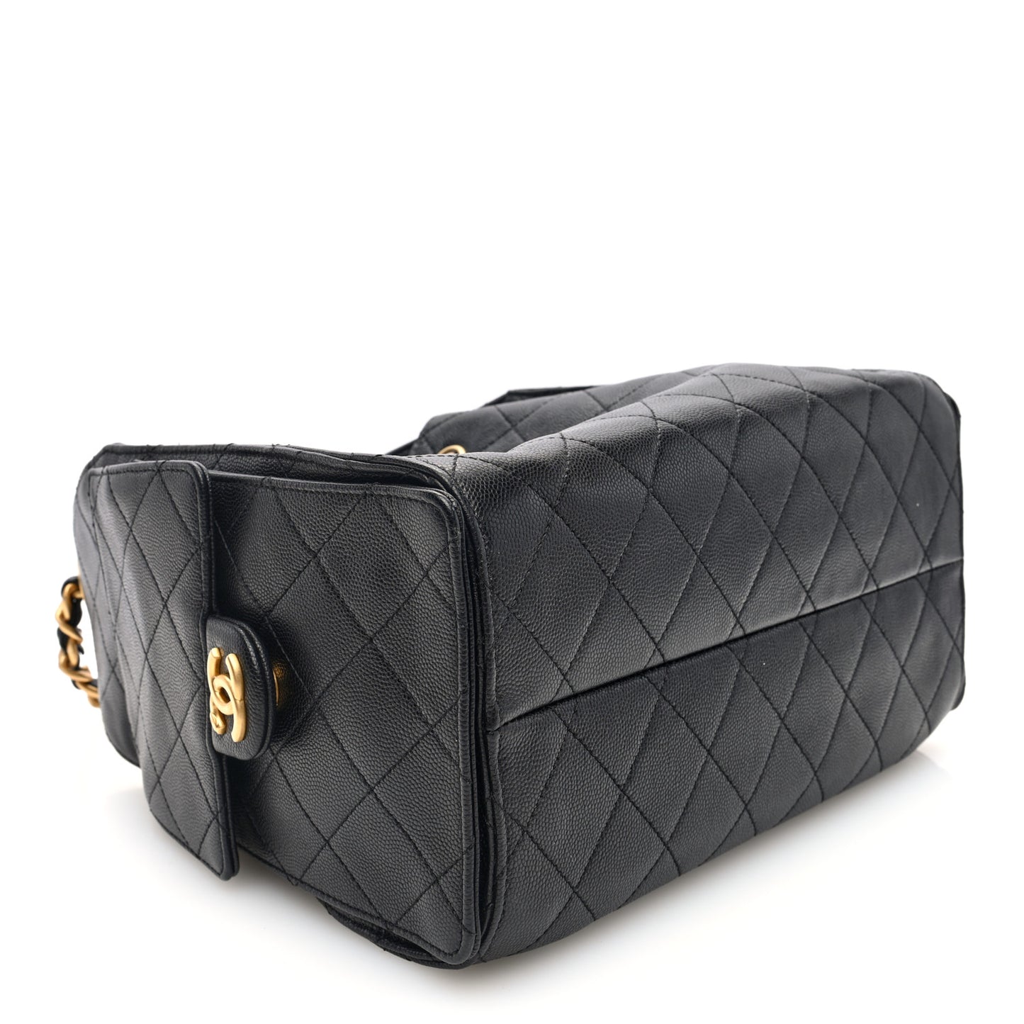 Caviar Quilted Small Chanel 25 Handbag Black