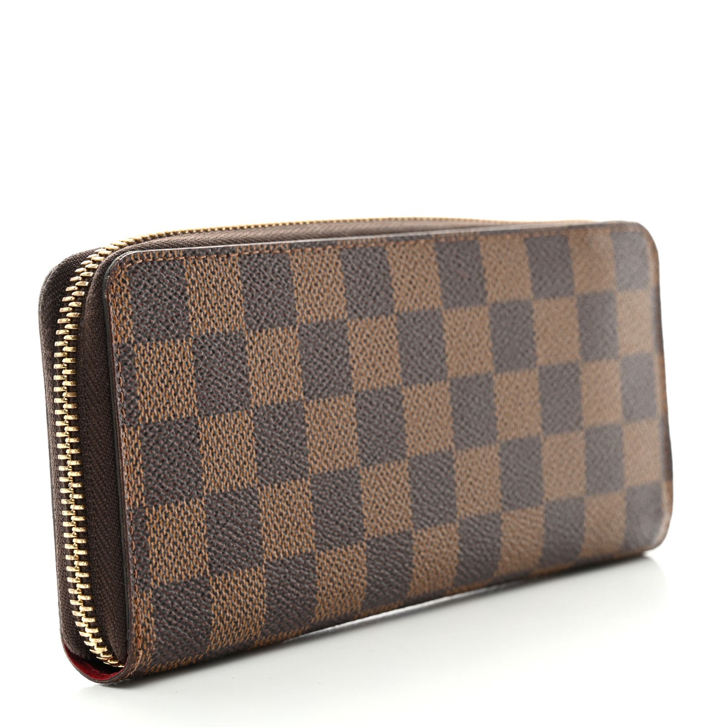 Damier Ebene Clemence Wallet Cherry