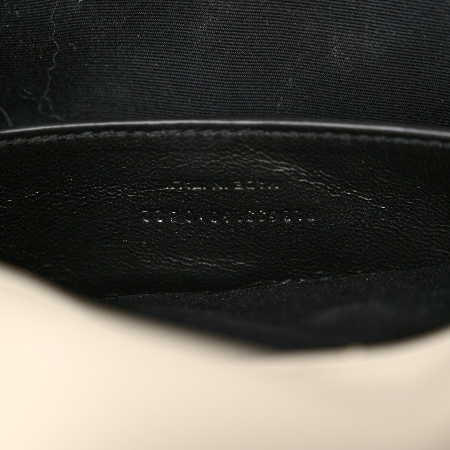 Lambskin Matelasse Monogram Baby Niki Chain Satchel Ivory