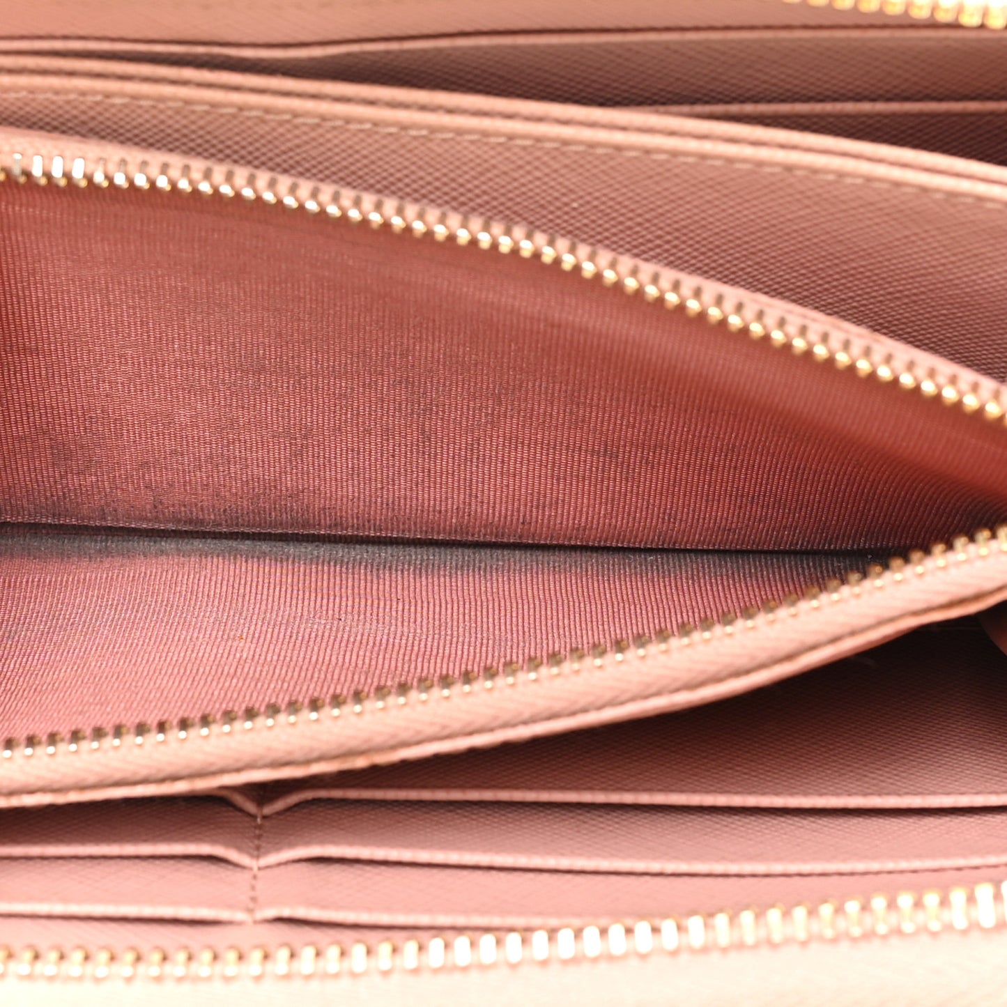 Saffiano Metal Zip Around Wallet Orchidea