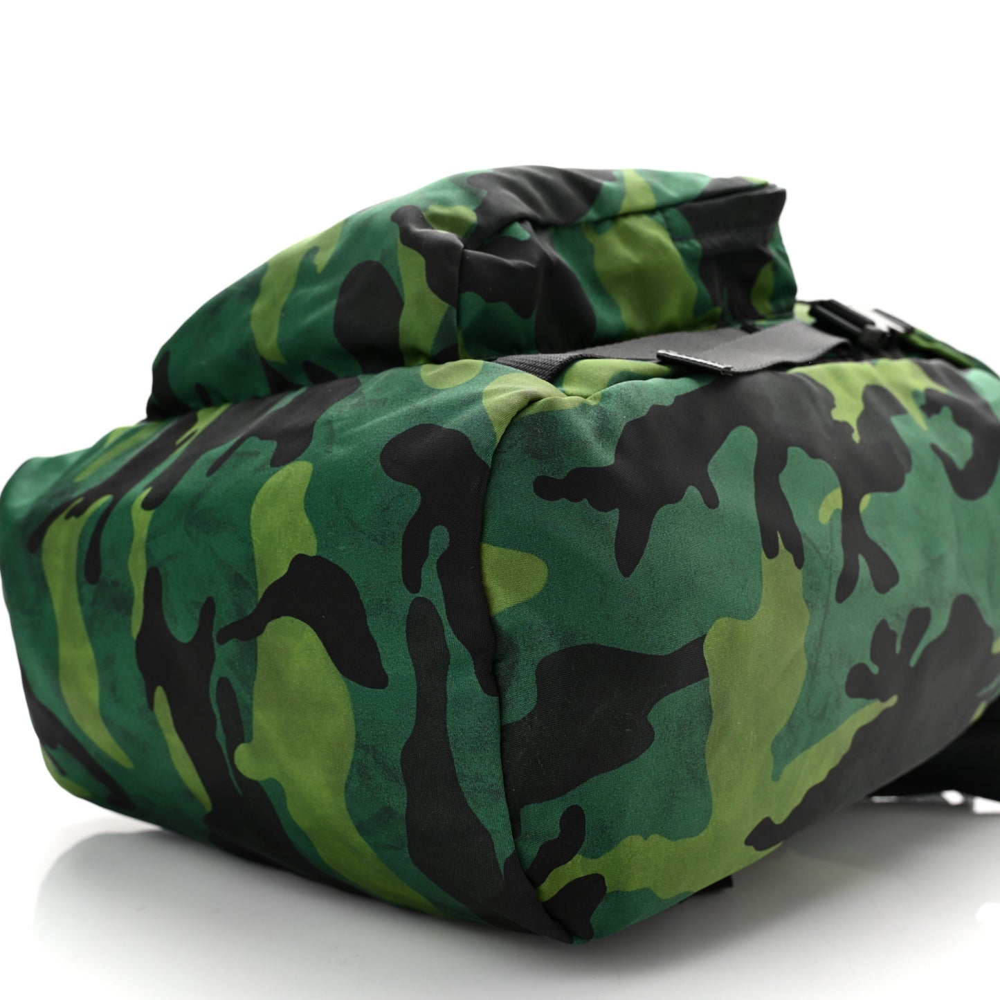 Tessuto Nylon Camouflage Print Double Buckle Backpack Mimetico