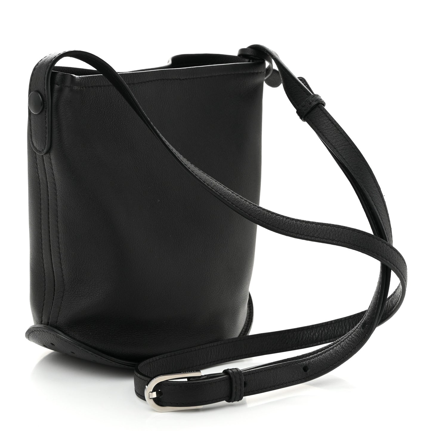 Calfskin Mini Pin Allure Bucket Black