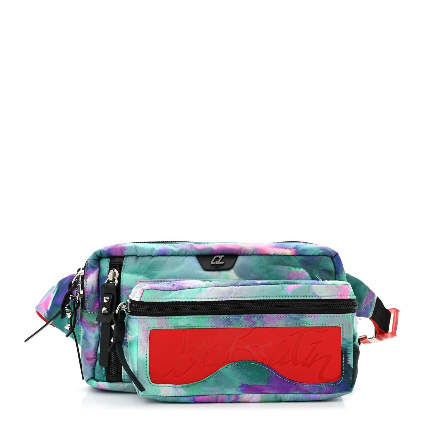 Nylon Loubideal Sneaker Sole Belt Bag Blue Multicolor
