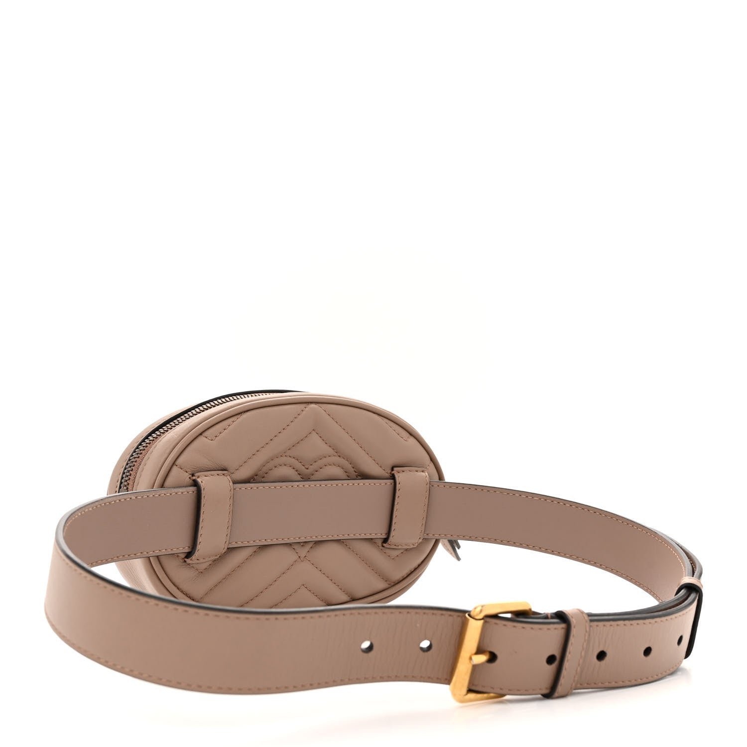 Gucci Calfskin Matelasse GG Marmont Belt Bag 85 34 Porcelain Rose 3 of 12