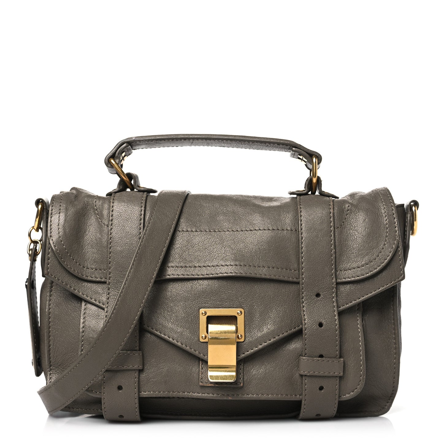 Lambskin Tiny PS1 Satchel Smoke