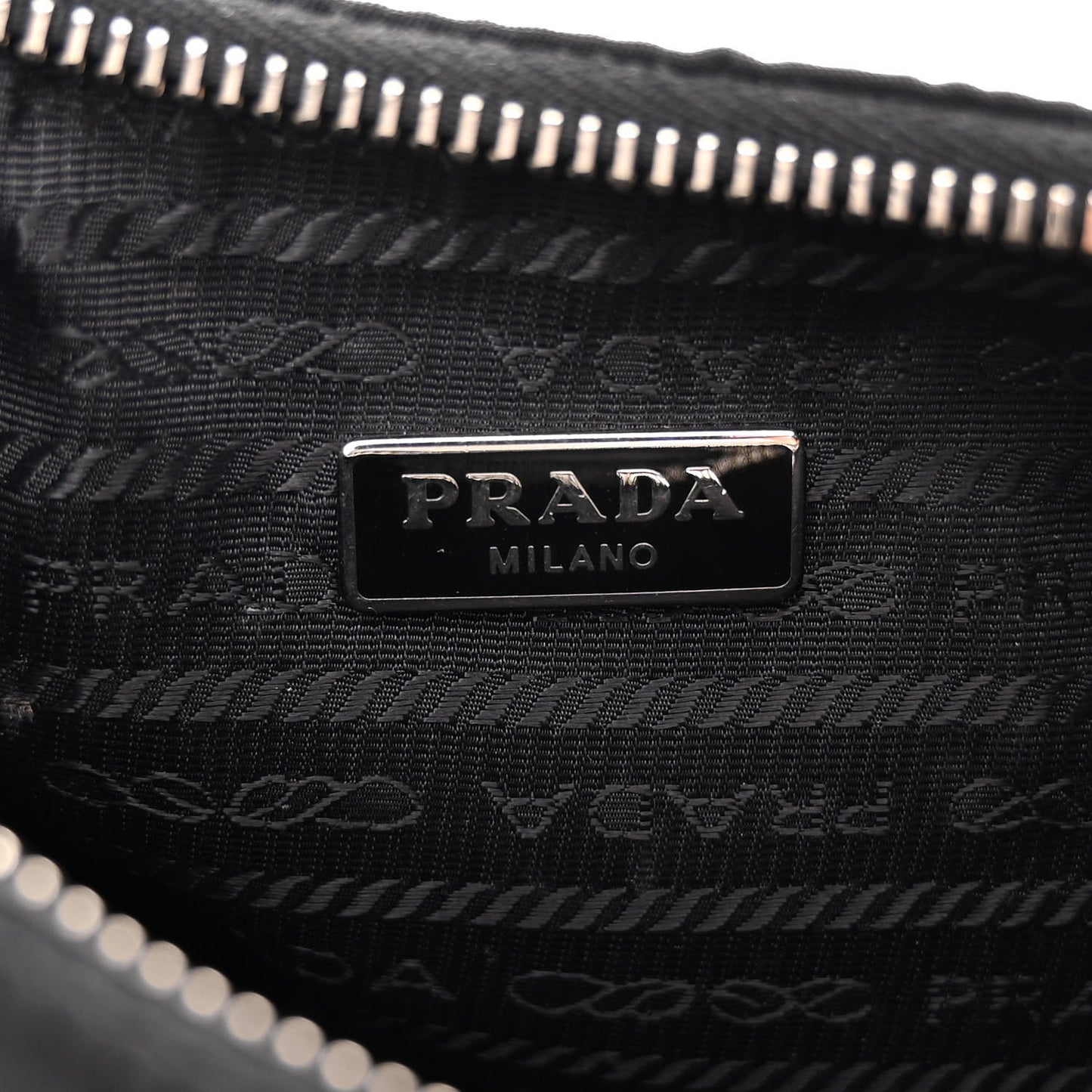Tessuto Nylon Saffiano Mini Re-Edition 2005 Bag Black