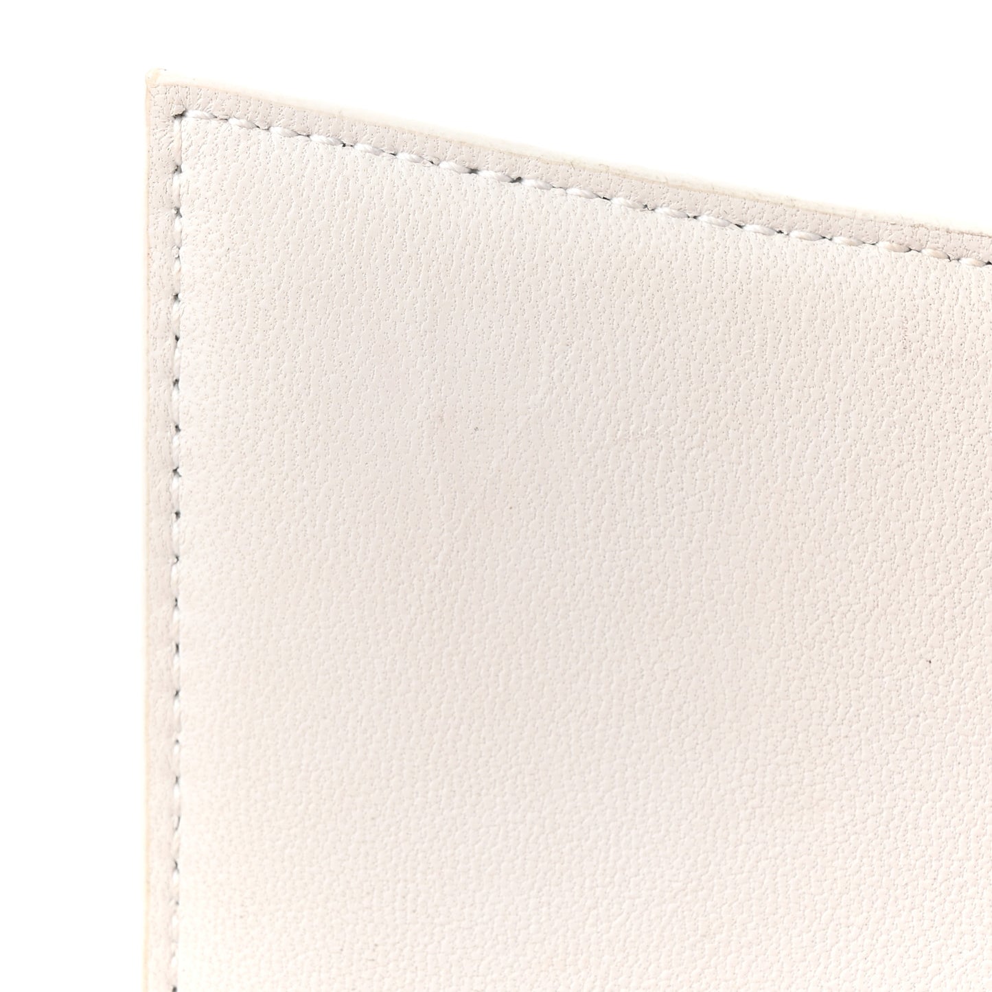 Shiny Calfskin Crocodile Embossed Hourglass Chain Bag White