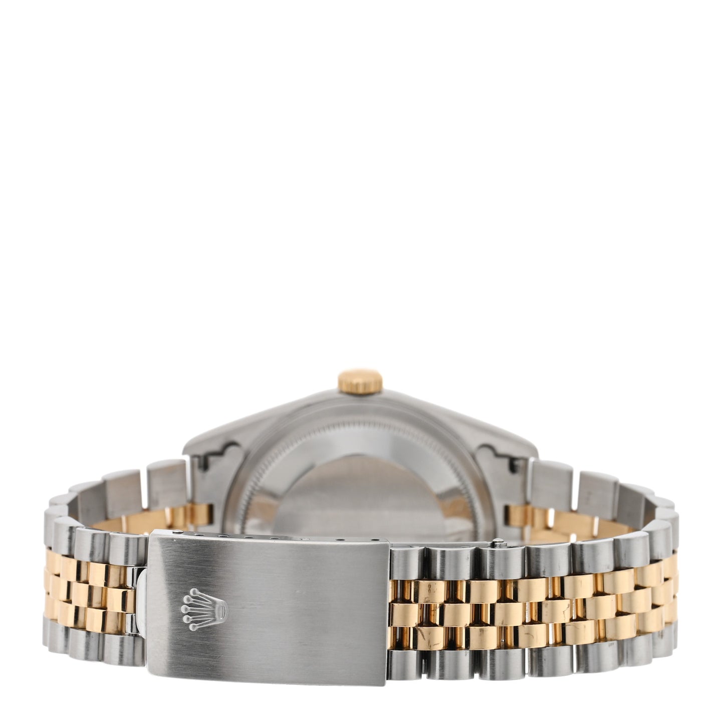 Stainless Steel 18K Yellow Gold Diamond 36mm Oyster Perpetual Datejust Watch Black 16233