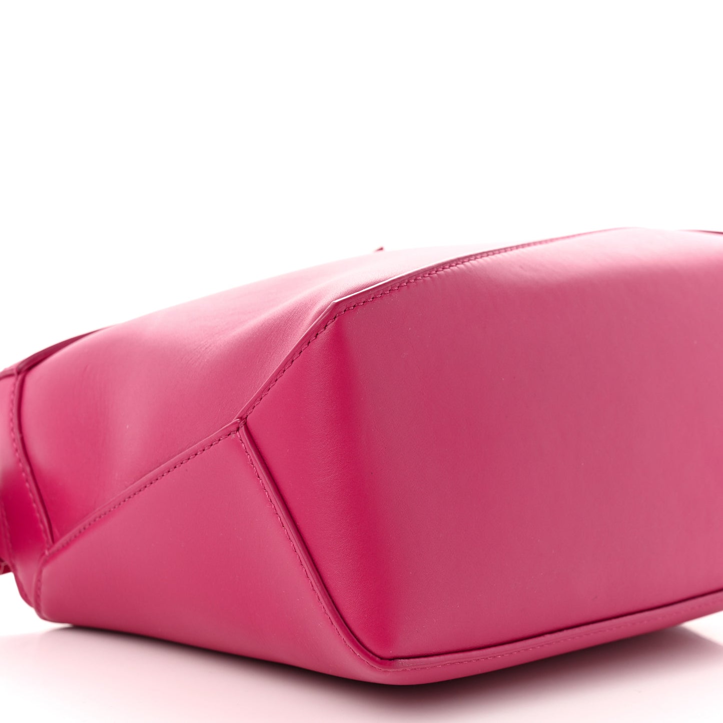 Satin Calfskin Monochrome Small Puzzle Edge Bag Ruby Red Glaze