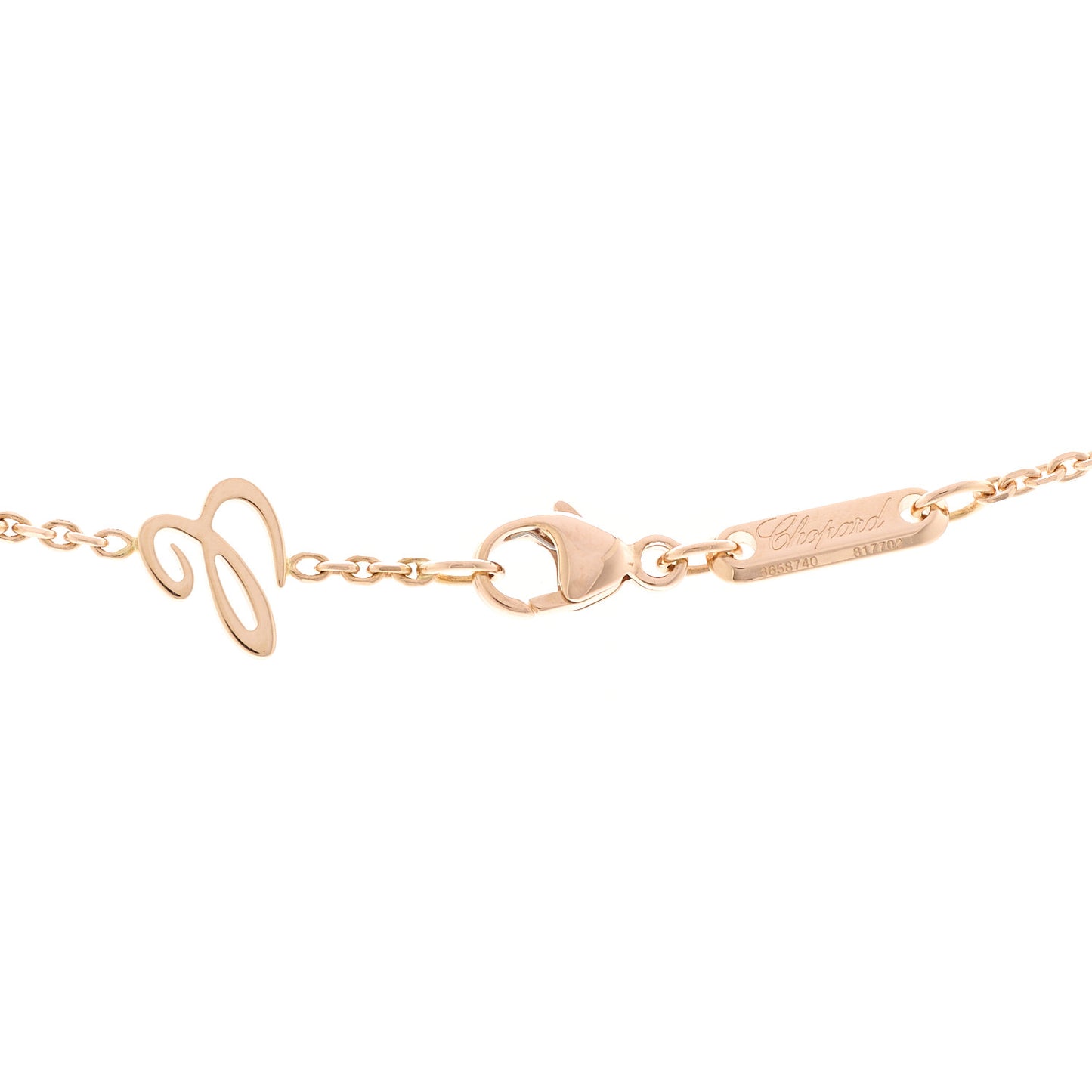 18K Rose Gold Diamond Ice Cube Pure Necklace