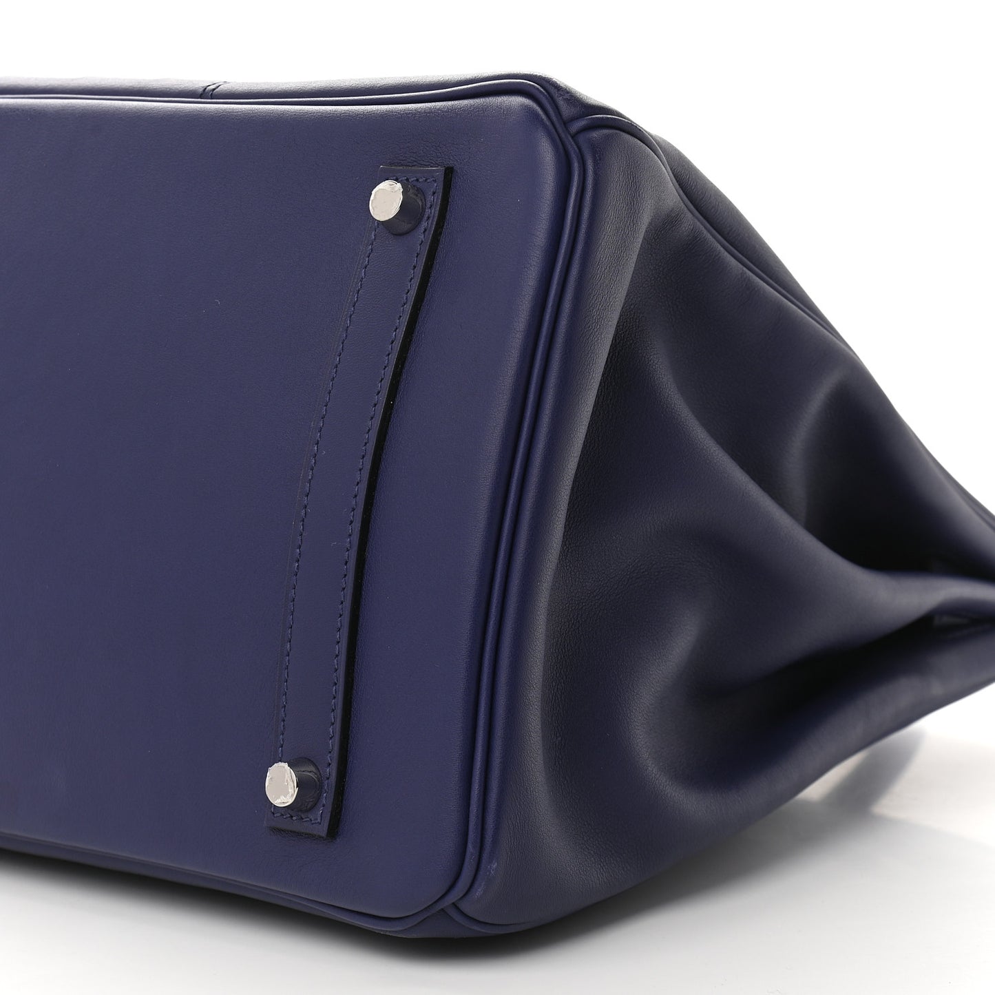 Swift Epsom Tressage Birkin 35 Bleu Encre Bleu Du Nord Gold