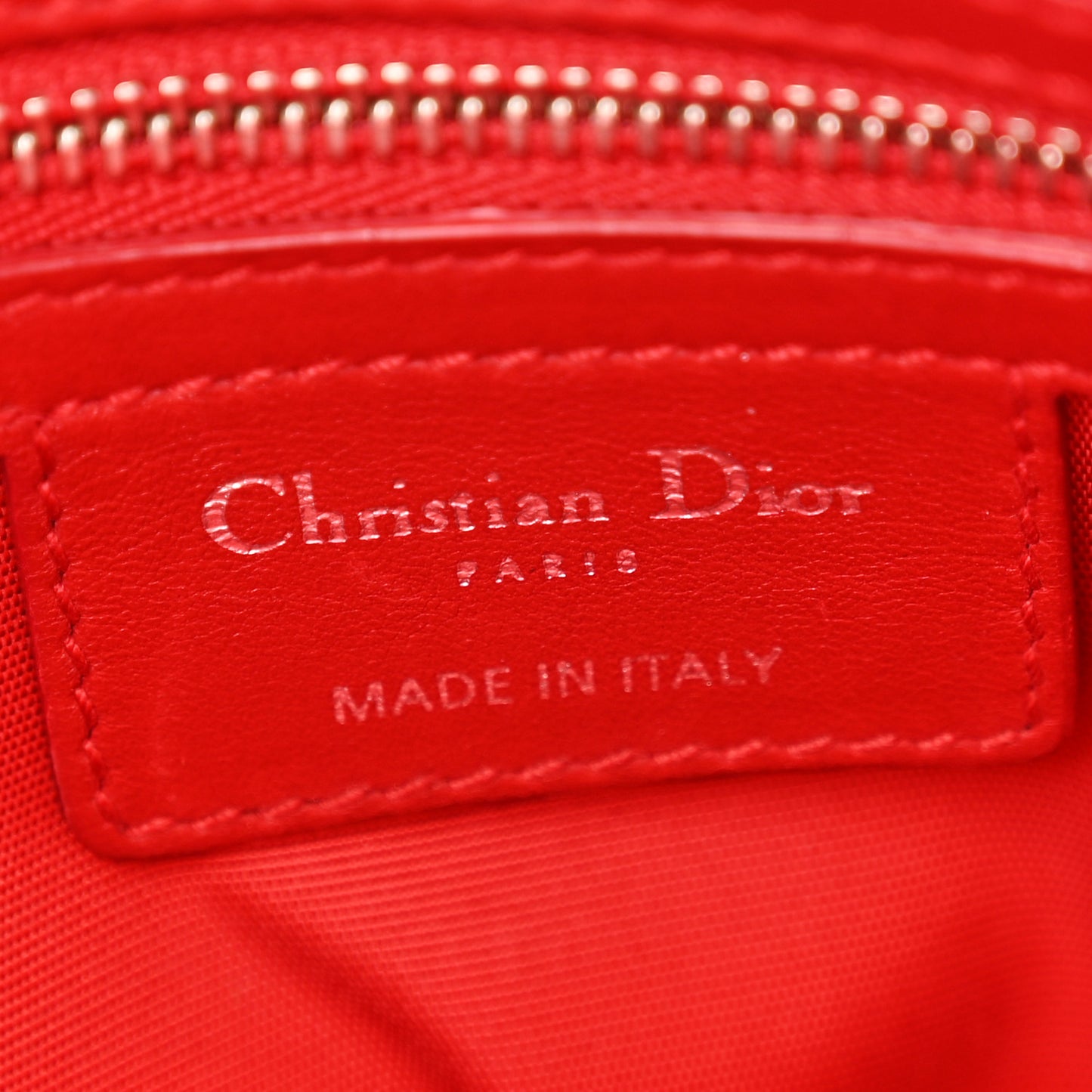 Lambskin Cannage Medium Granville Tote Red