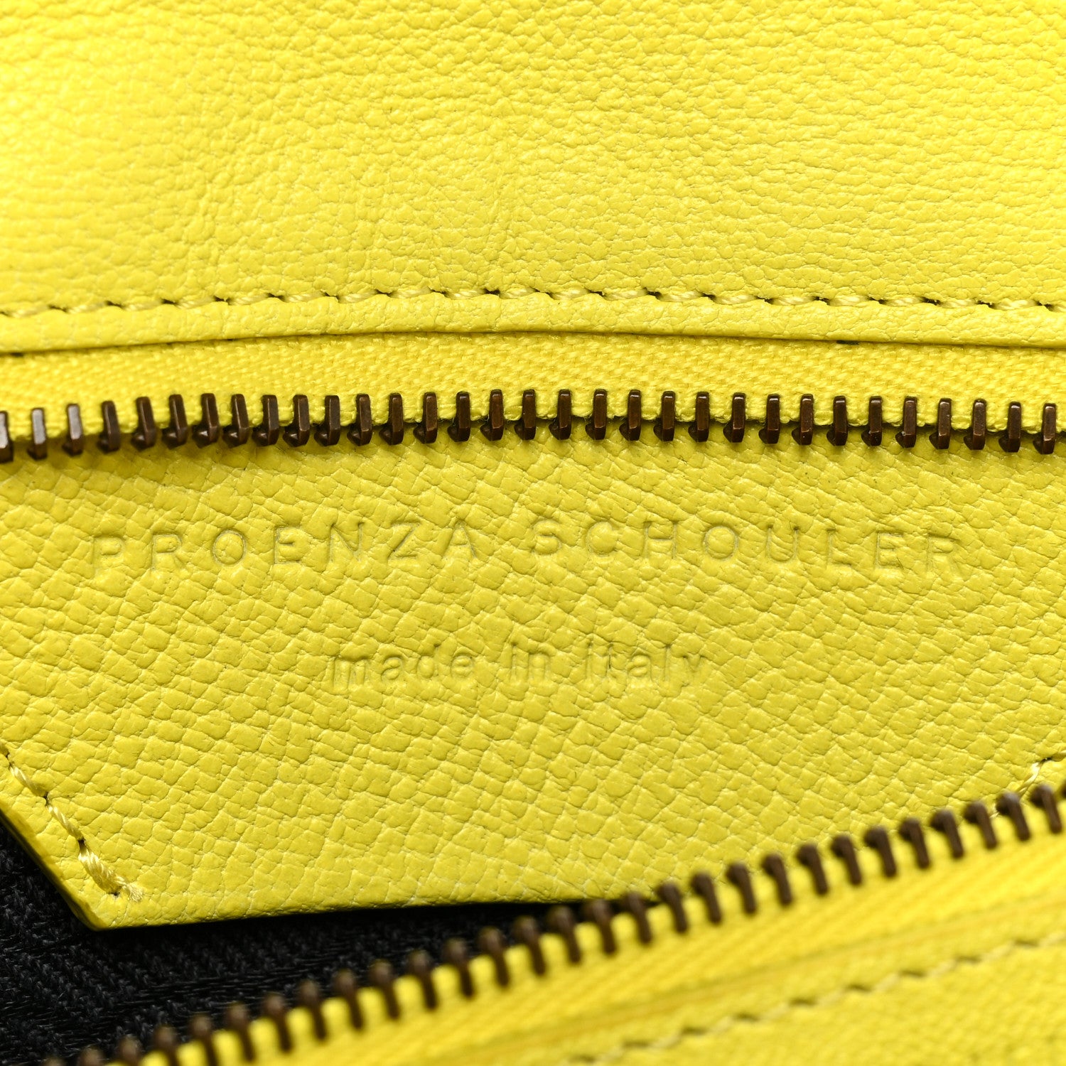 Proenza Schouler Lambskin Medium PS1 Satchel Citron 7 of 19