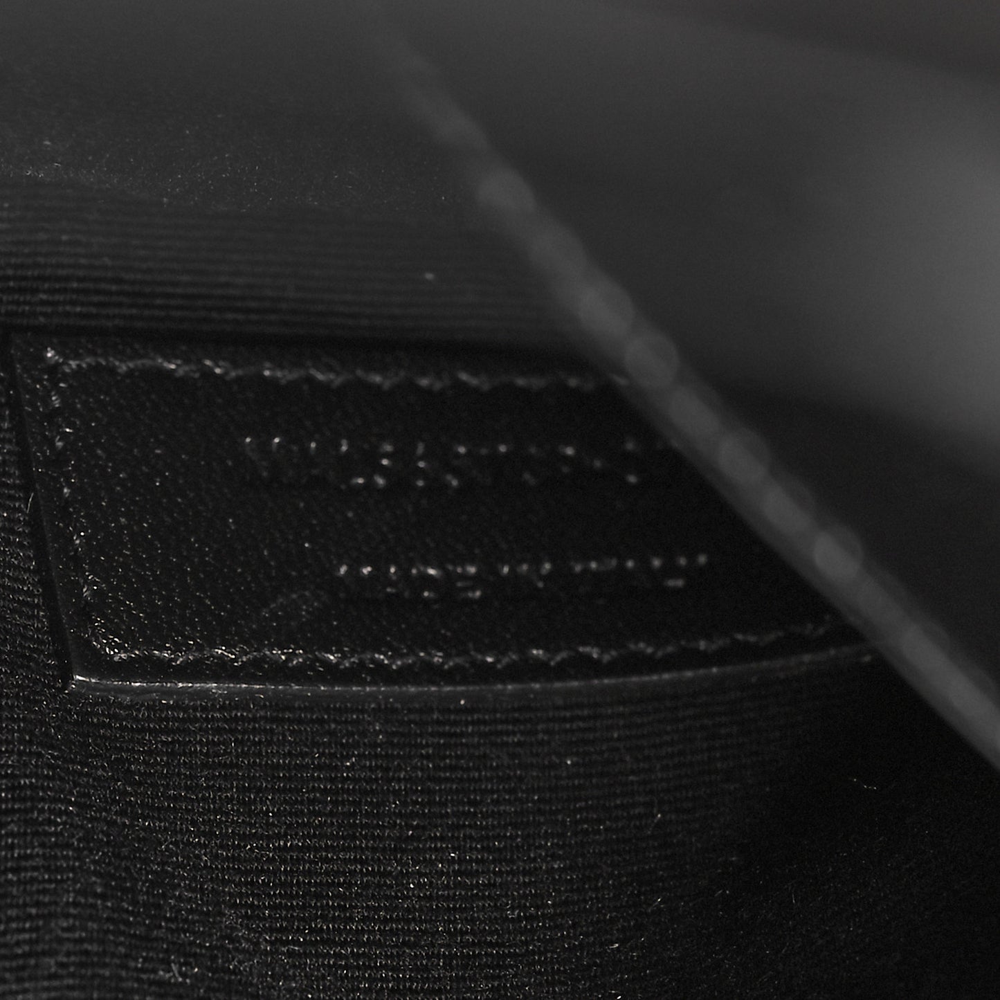 Smooth Shiny Calfskin Monogram Uptown Pouch Black