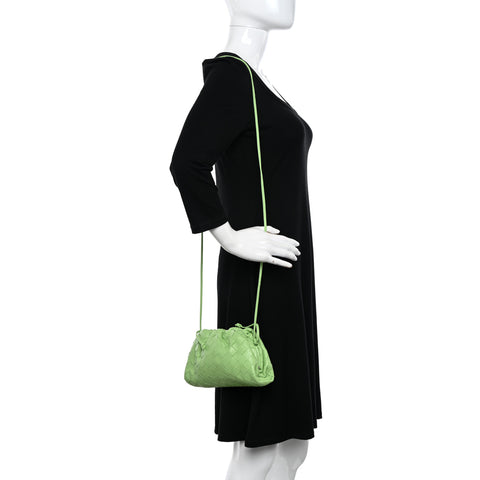 Nappa Intrecciato The Mini Pouch Pistachio