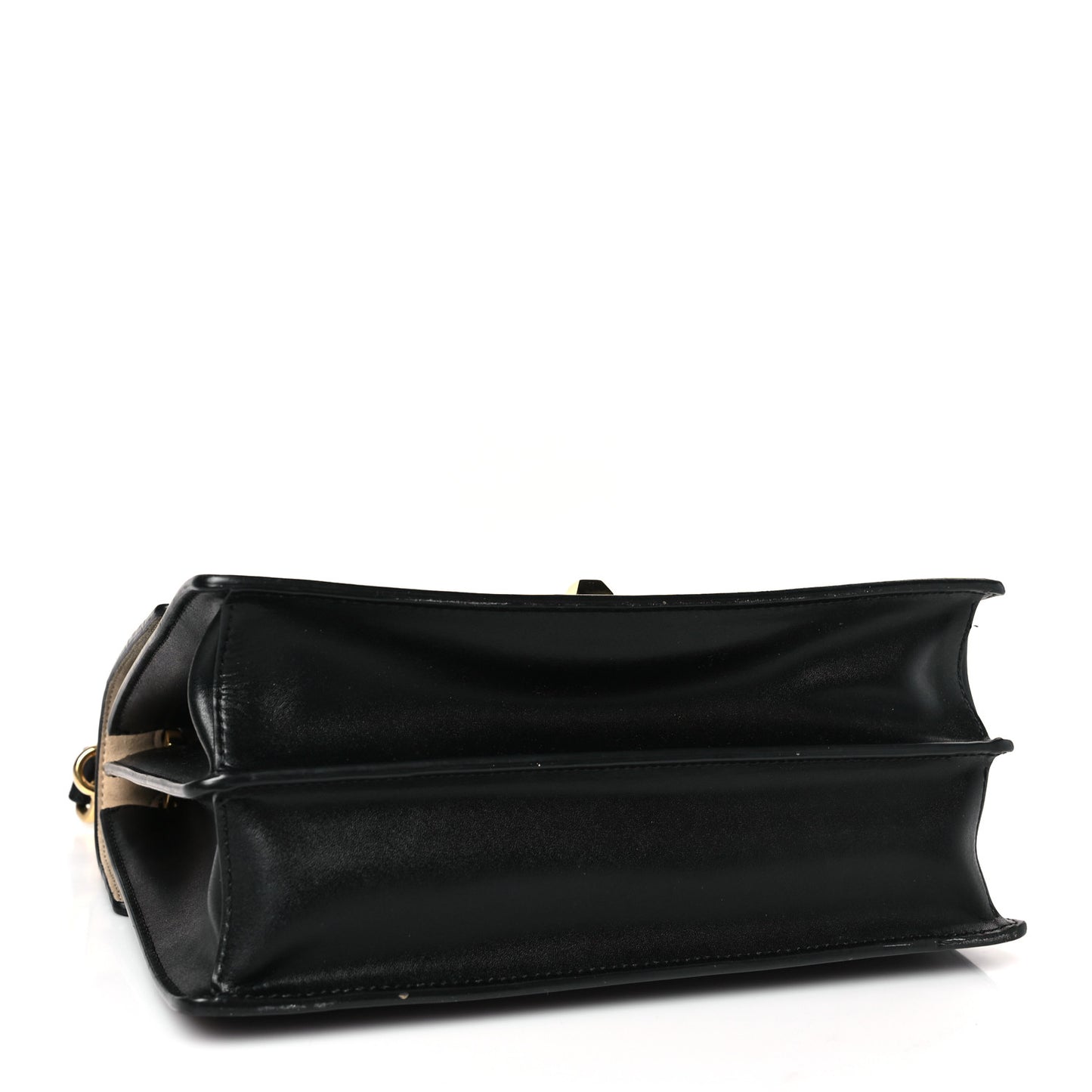 Vitello Liberty Bi-Color FF 1974 Embossed Kan I Shoulder Bag Black Maya