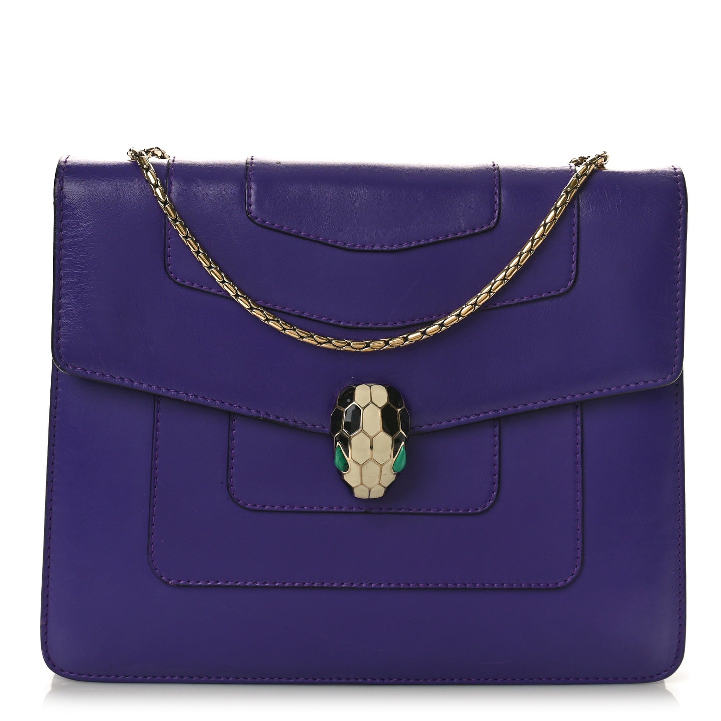 Calfskin Serpenti Forever Crossbody Bag Amethyst