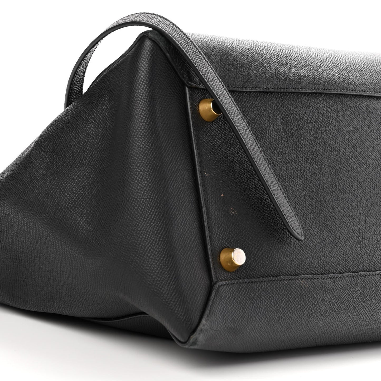 Grained Calfskin Small Belt Bag Black